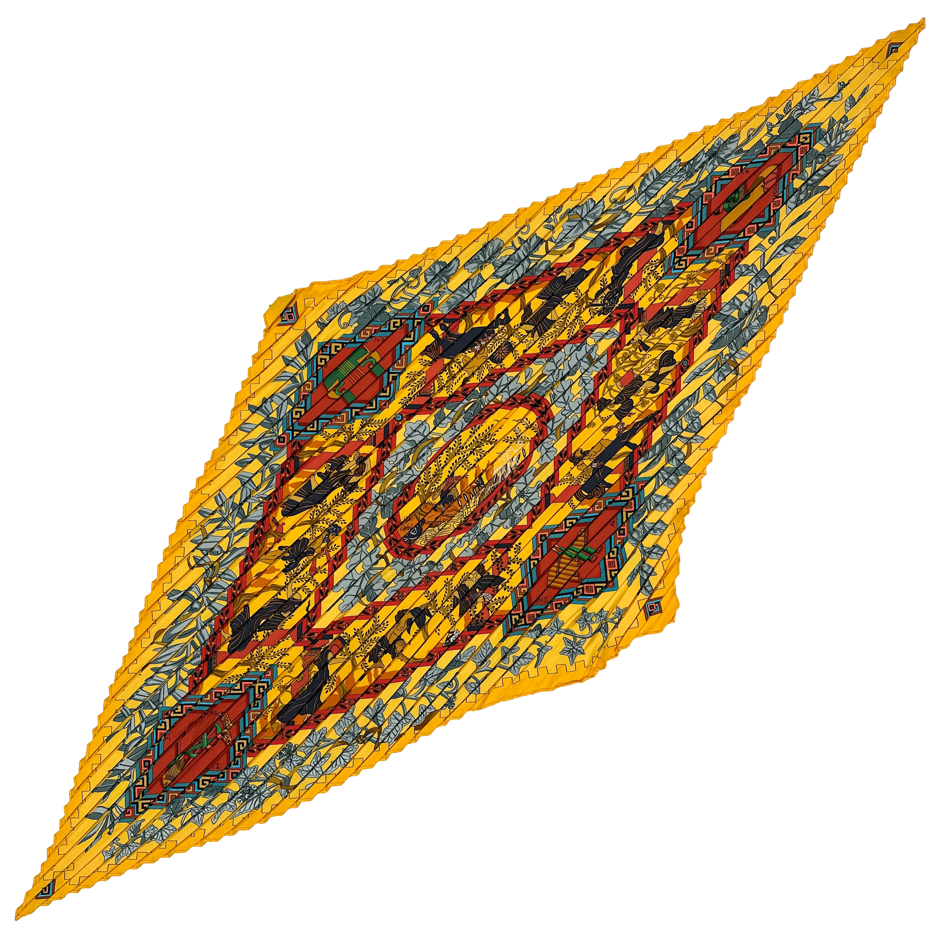 Hermès Musique des Dieux Wide Plissé 90