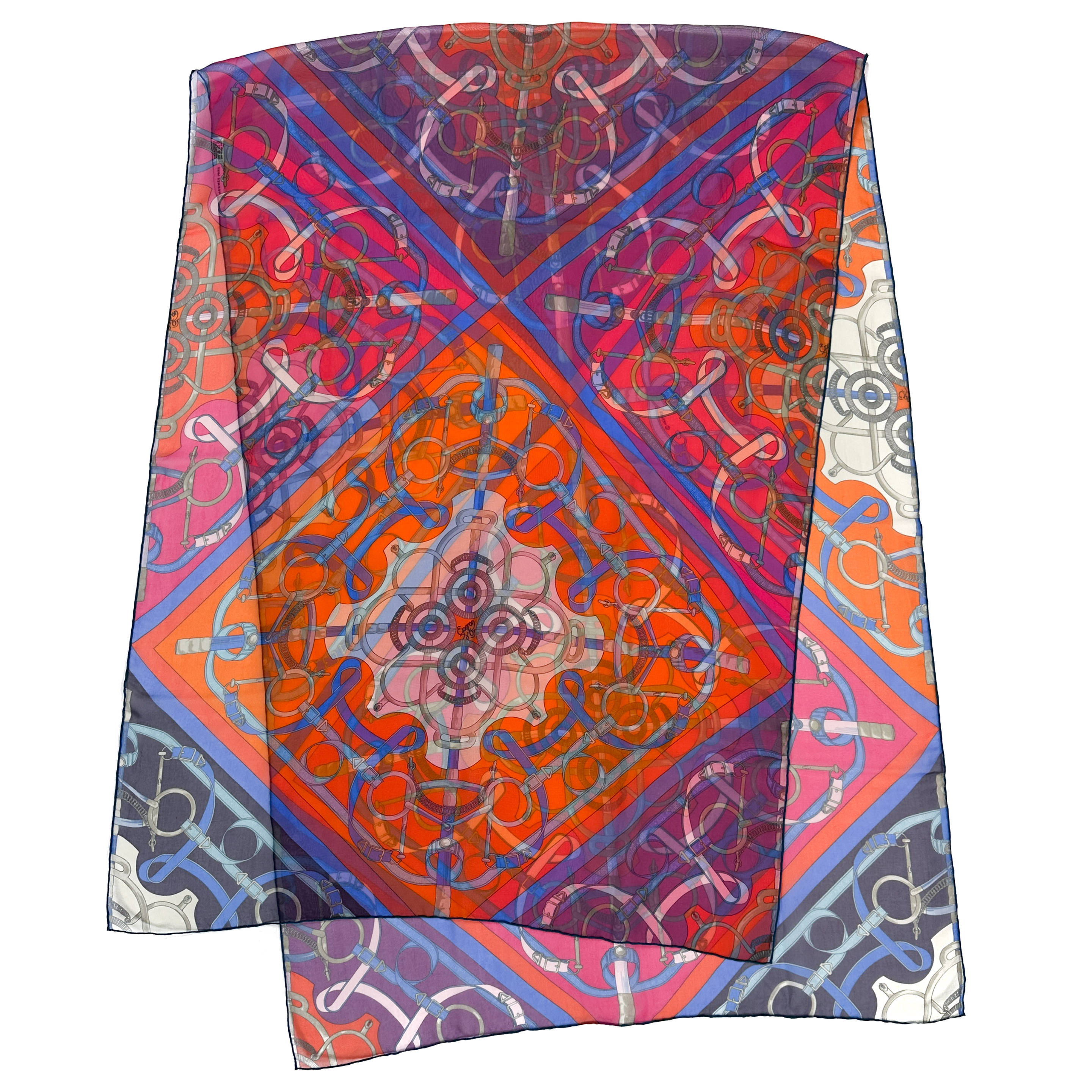 Hermès Eperon d'Or Mousseline Shawl