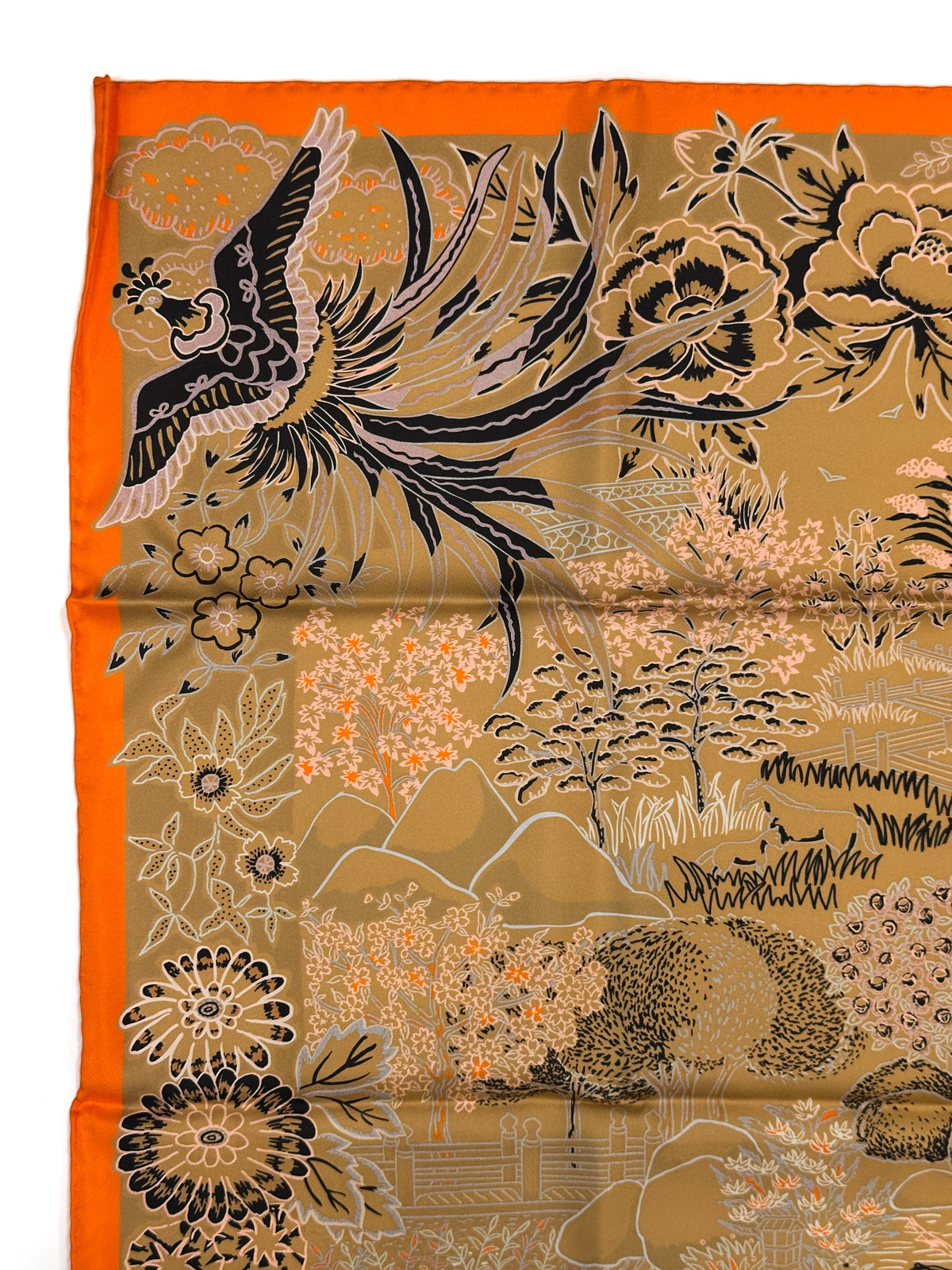 Hermès Mille Feuilles de Soie Double Face 90