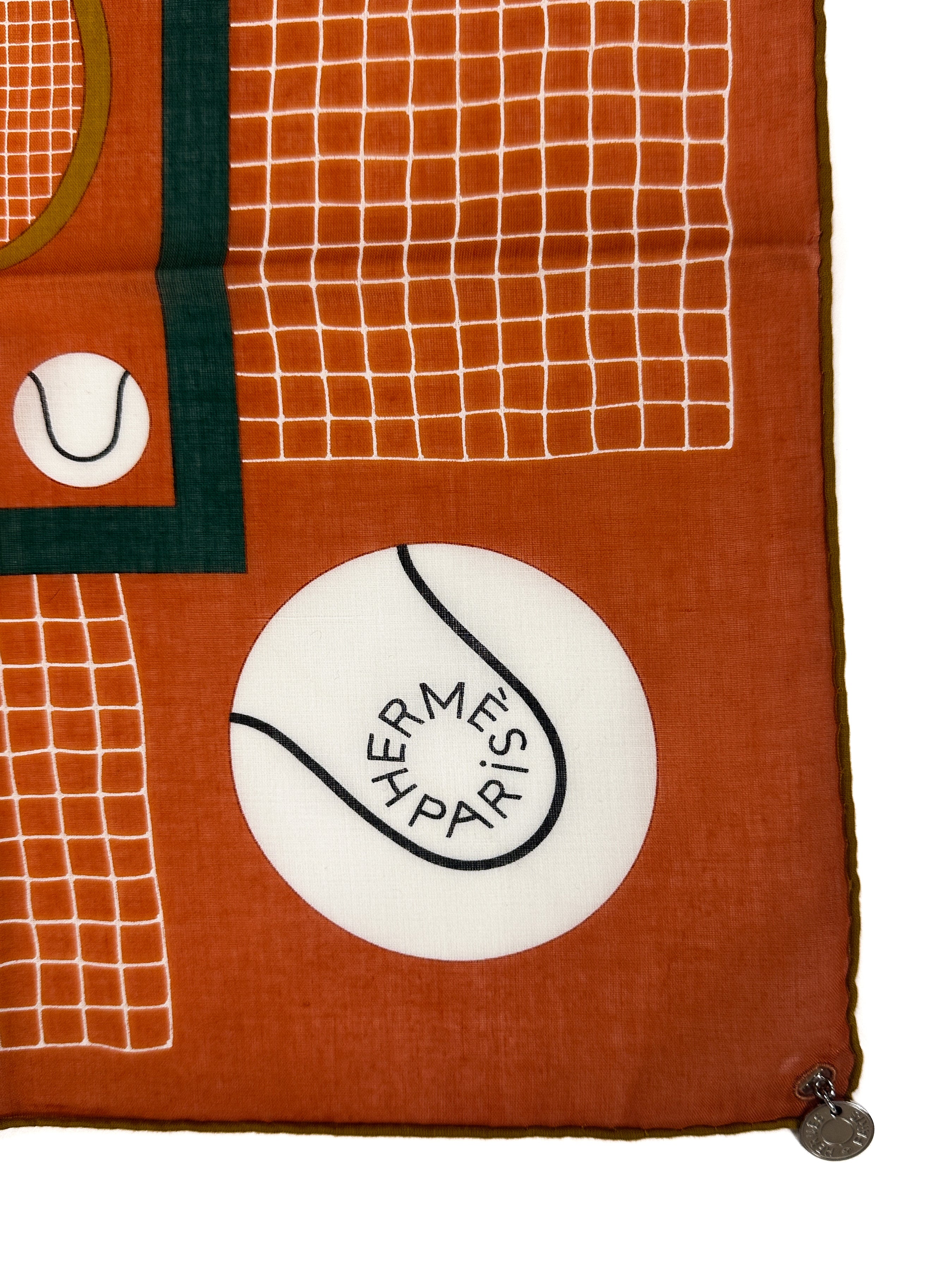 Hermès Special Edition Lacoste Tennis Charm Cotton 70
