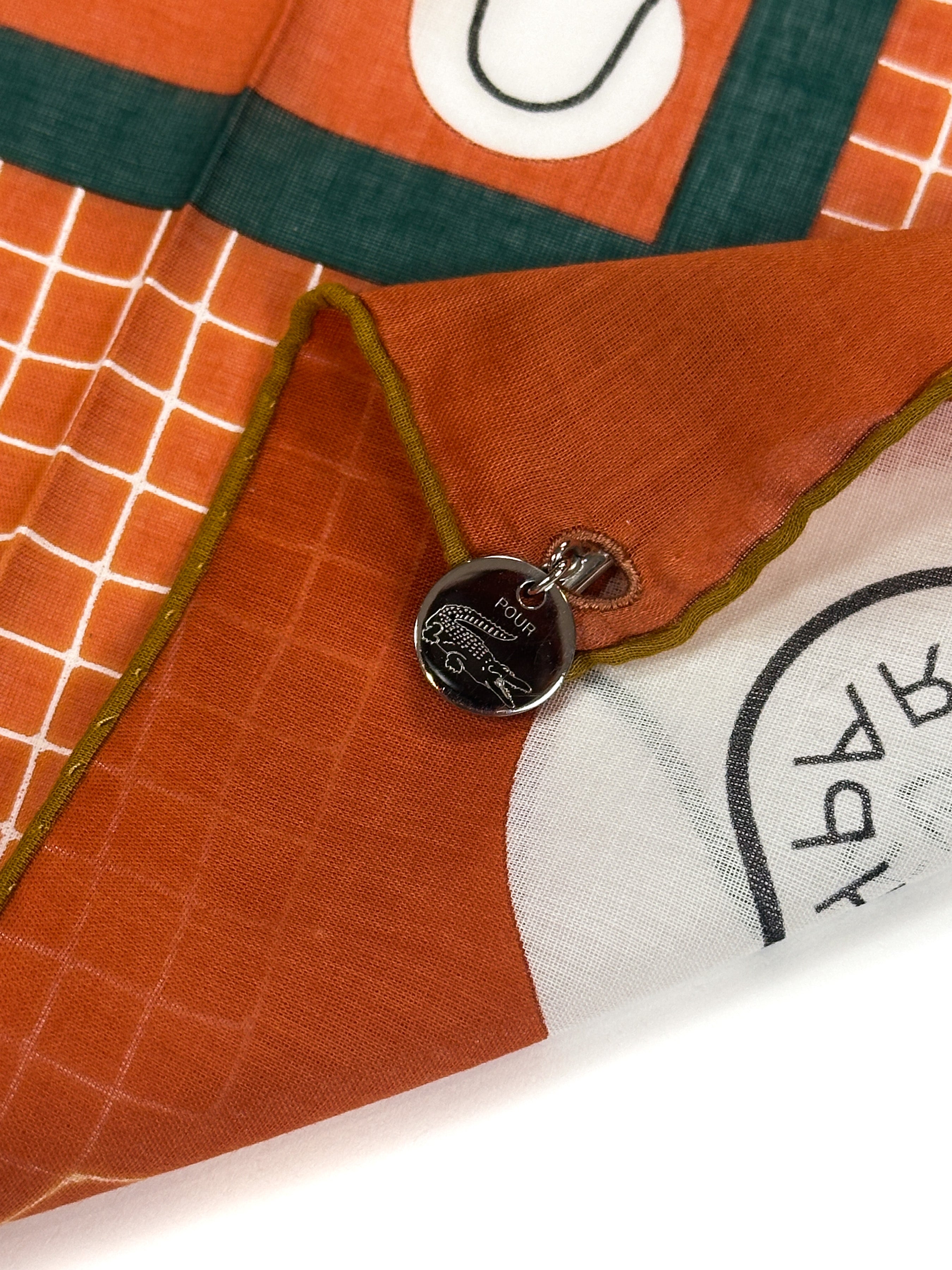 Hermès Special Edition Lacoste Tennis Charm Cotton 70