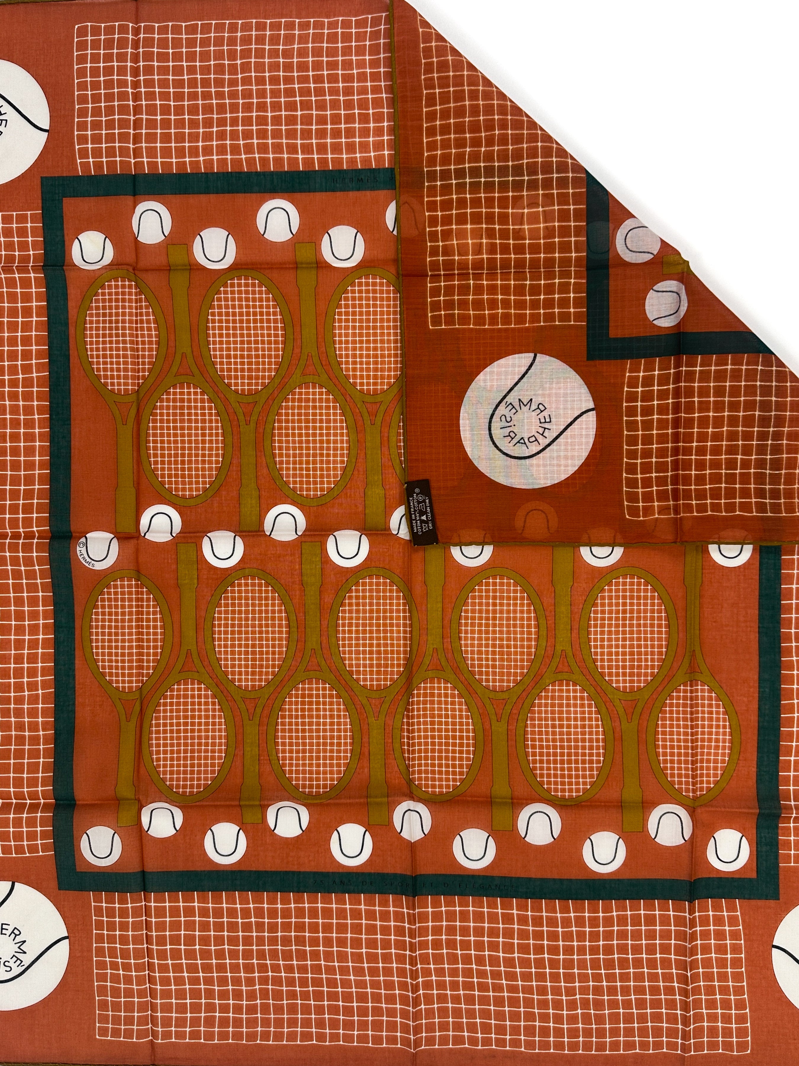 Hermès Special Edition Lacoste Tennis Charm Cotton 70