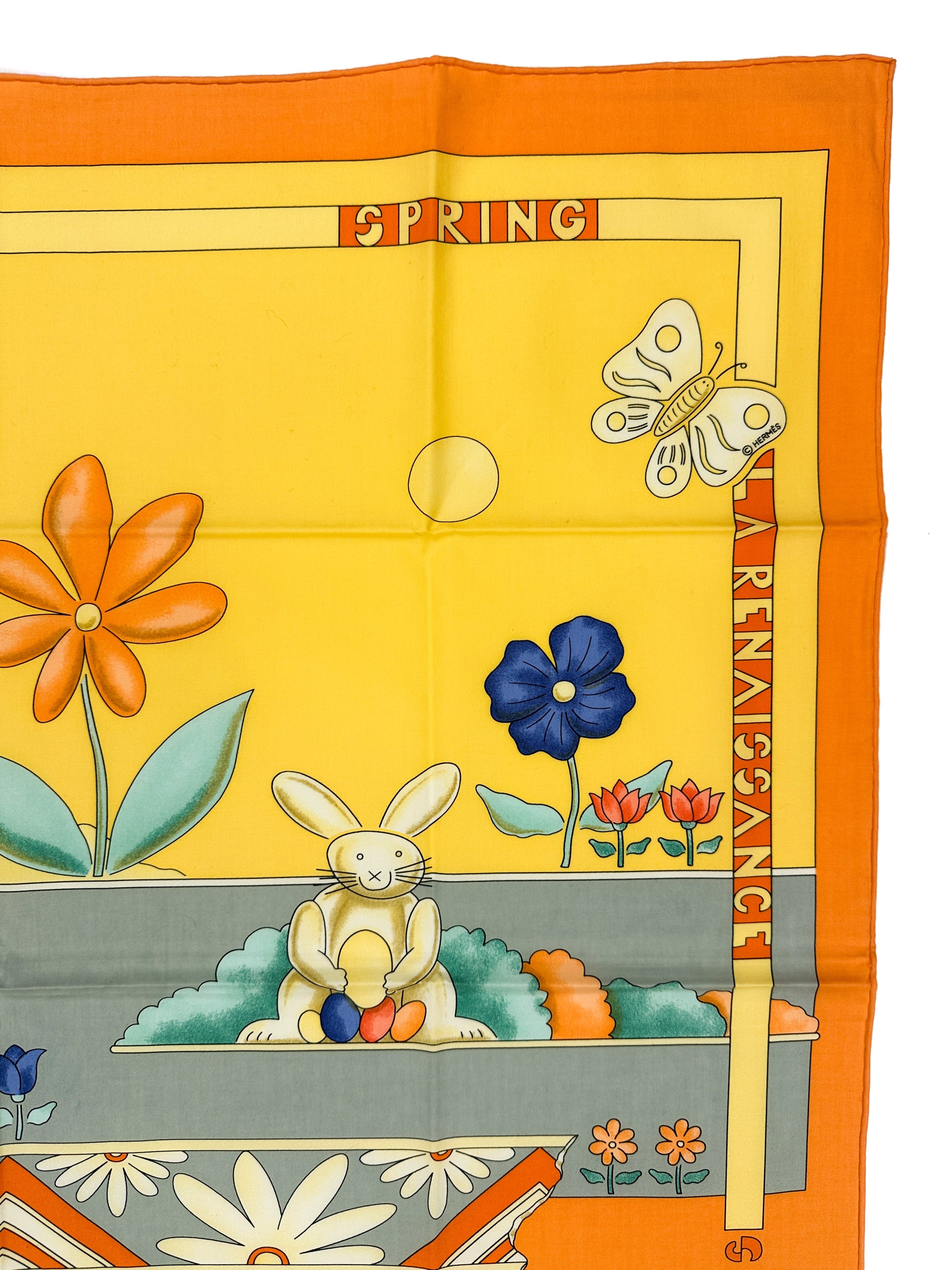 Hermès Les Printemps Cotton 70
