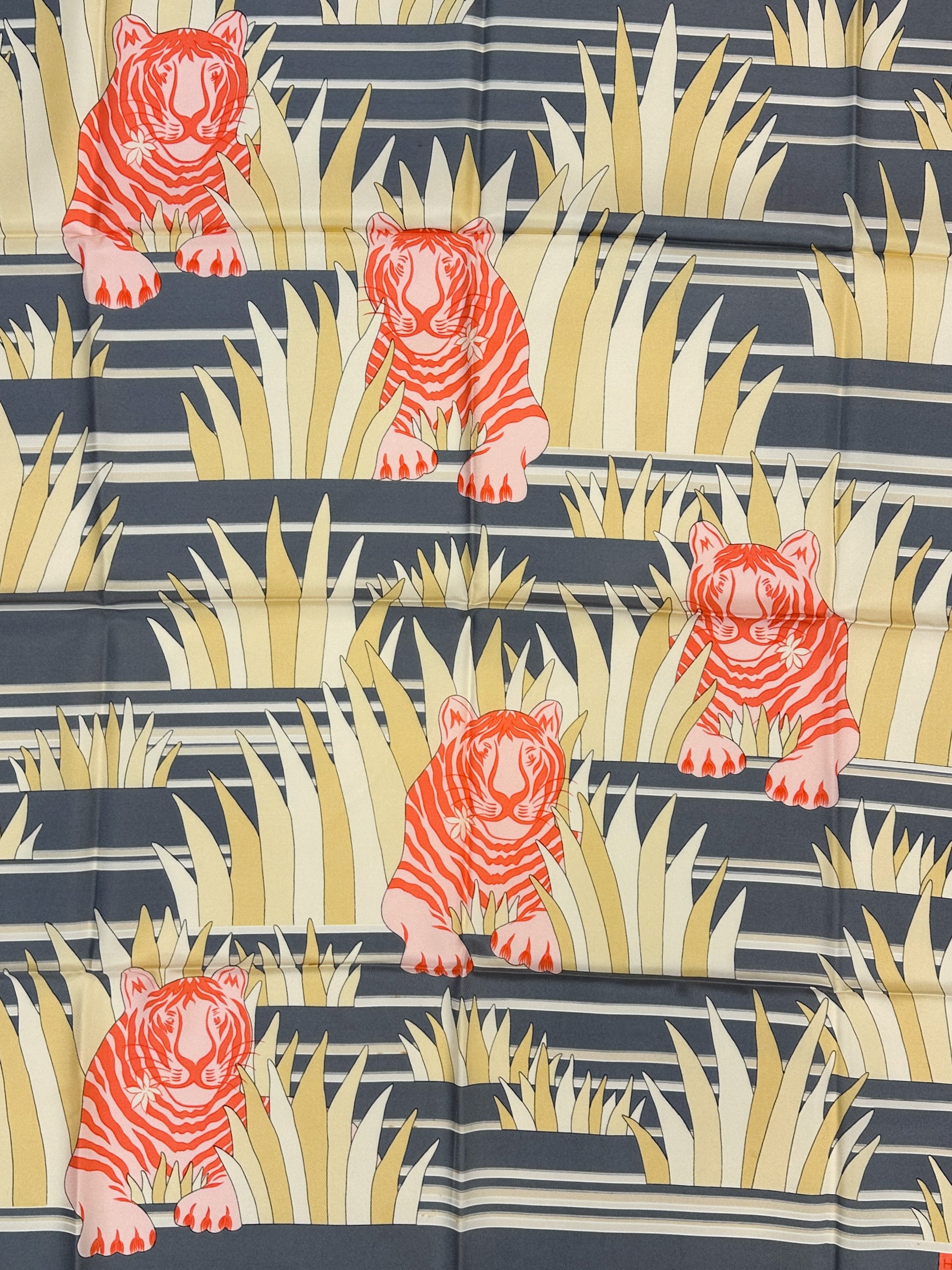 Hermès Tigres Dans Les Herbes 90 (c.1979)