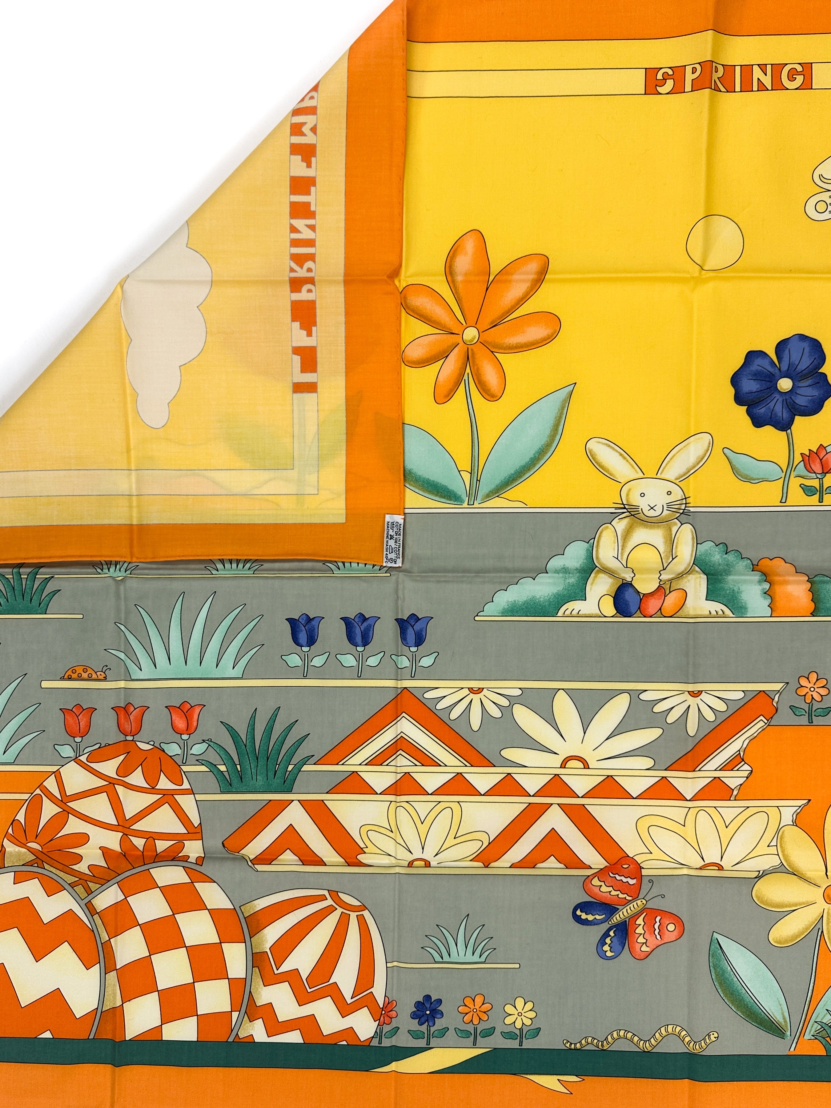 Hermès Les Printemps Cotton 70