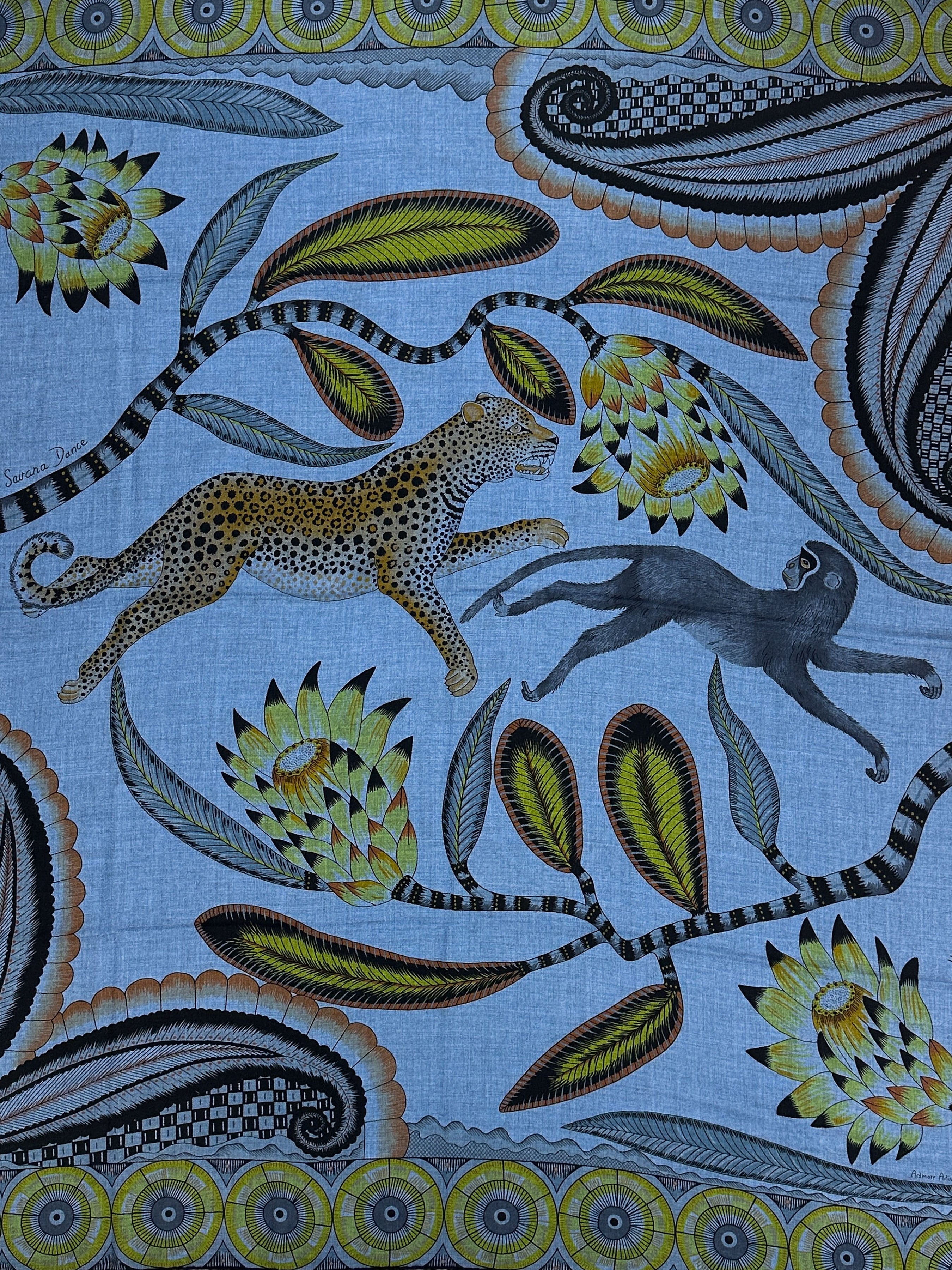 Hermès The Savana Dance Cashmere Silk 140