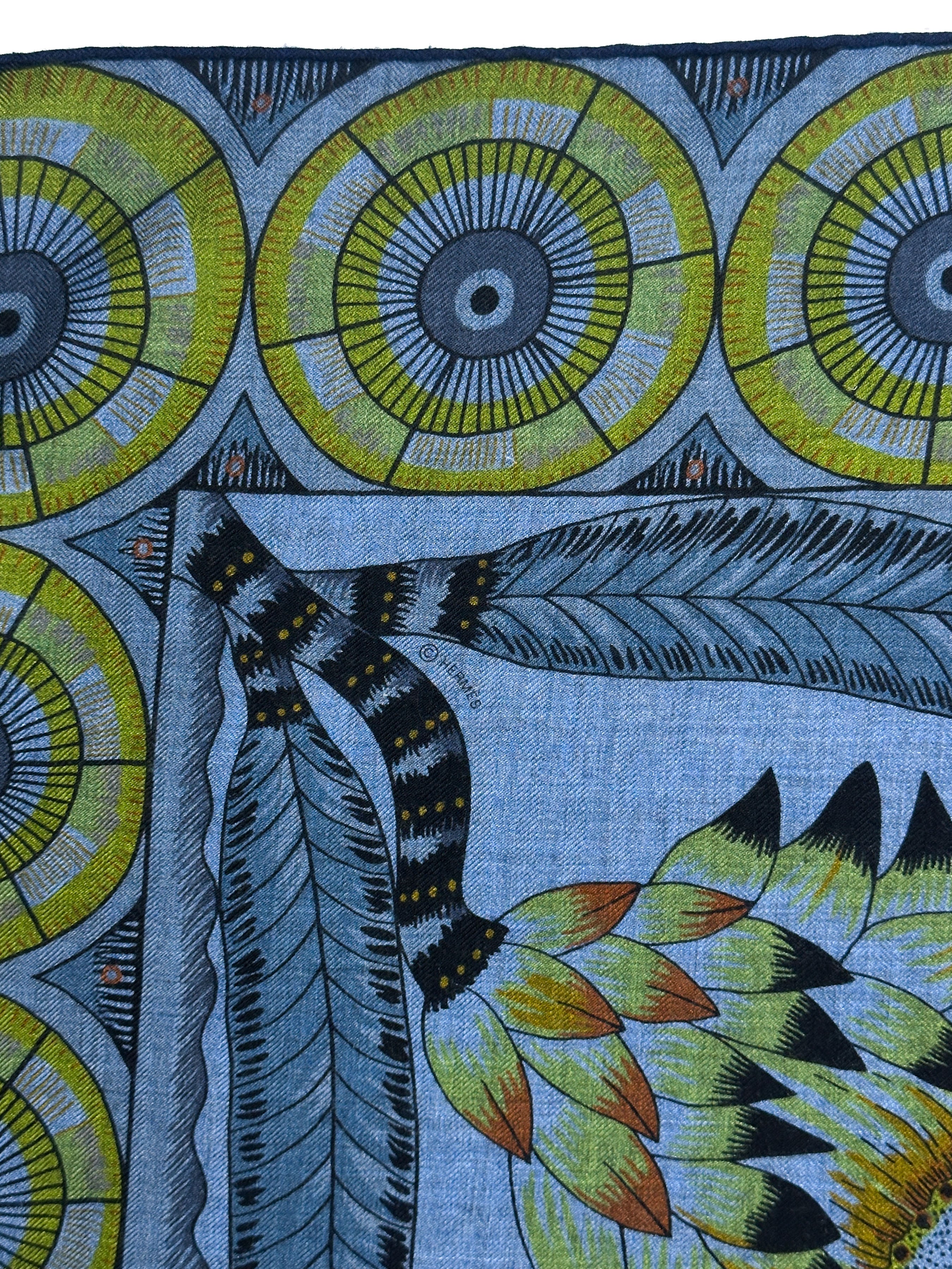 Hermès The Savana Dance Cashmere Silk 140