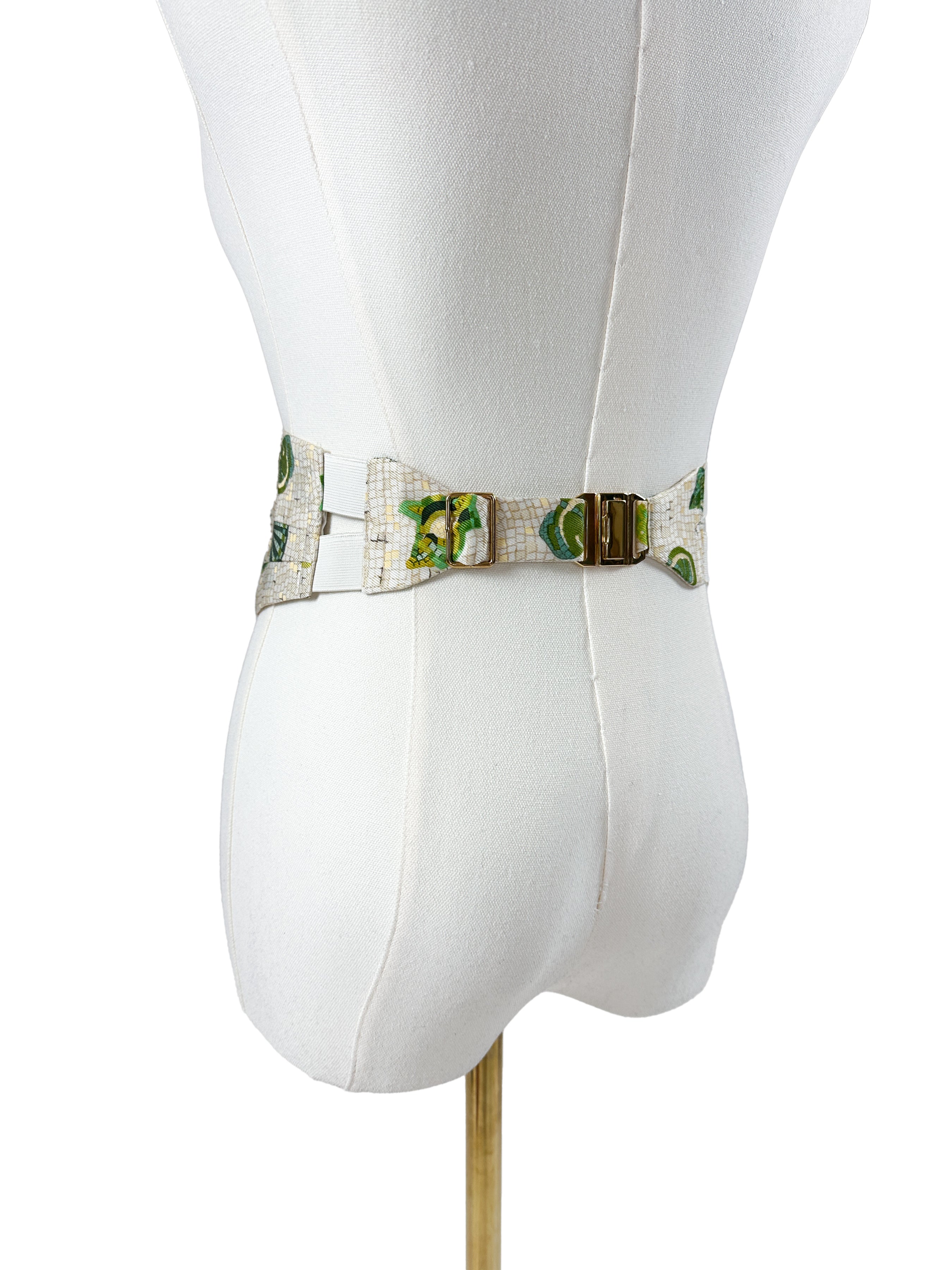 Hermès Coquillages en Mosaïque Shawl & Cummerbund Set