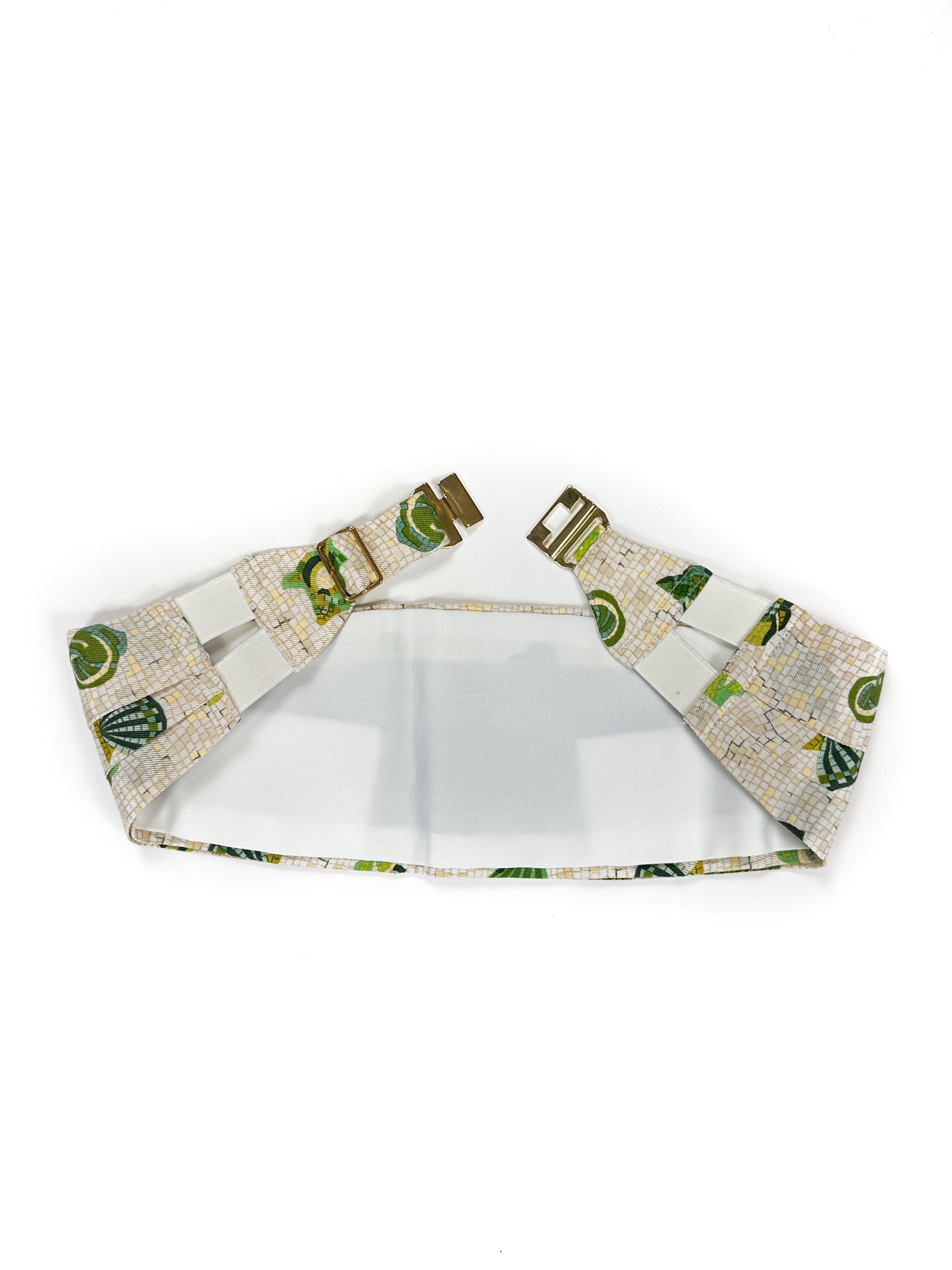 Hermès Coquillages en Mosaïque Shawl & Cummerbund Set