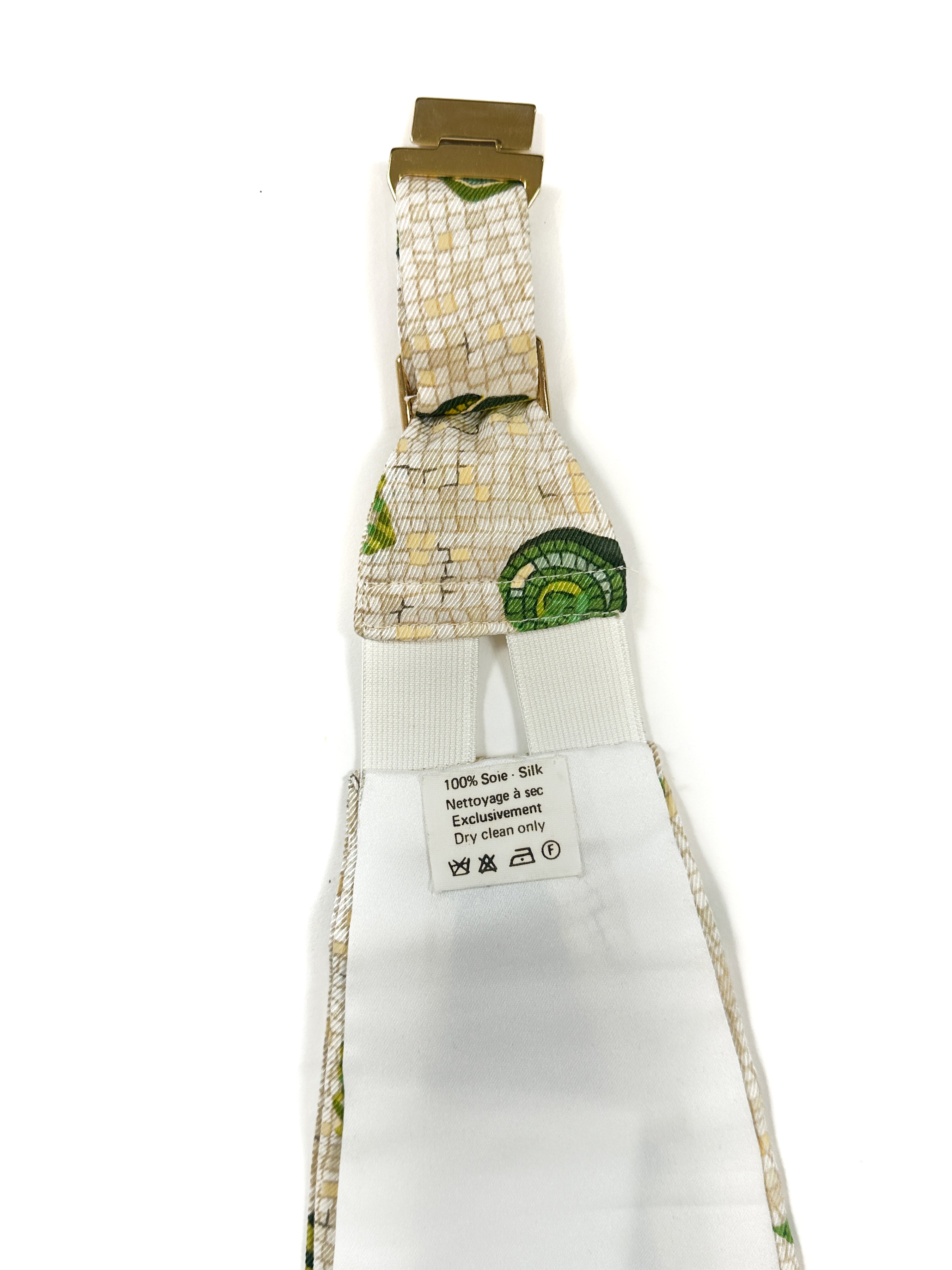 Hermès Coquillages en Mosaïque Shawl & Cummerbund Set