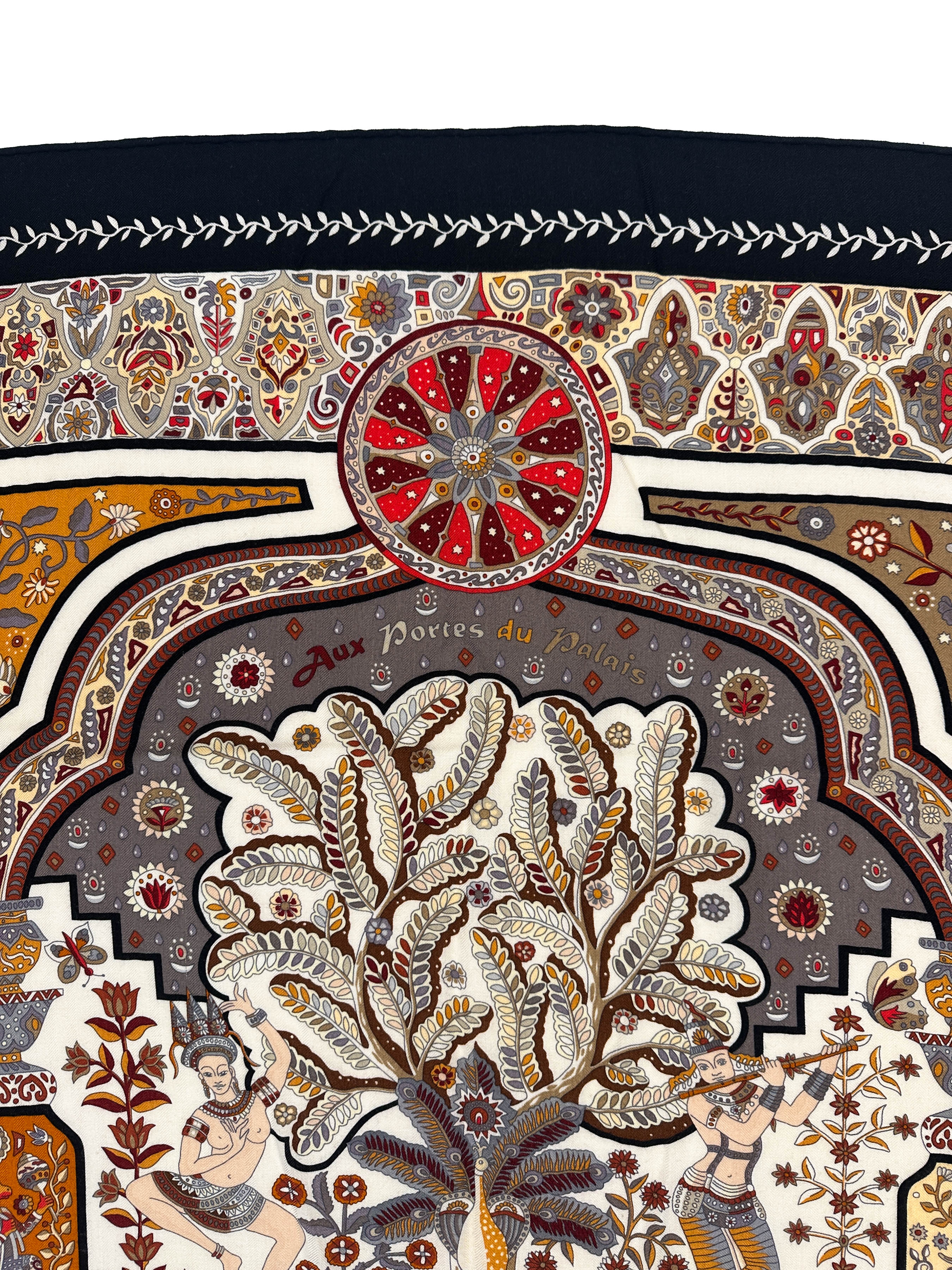 Hermès Aux Portes du Palais Cashmere Silk 140