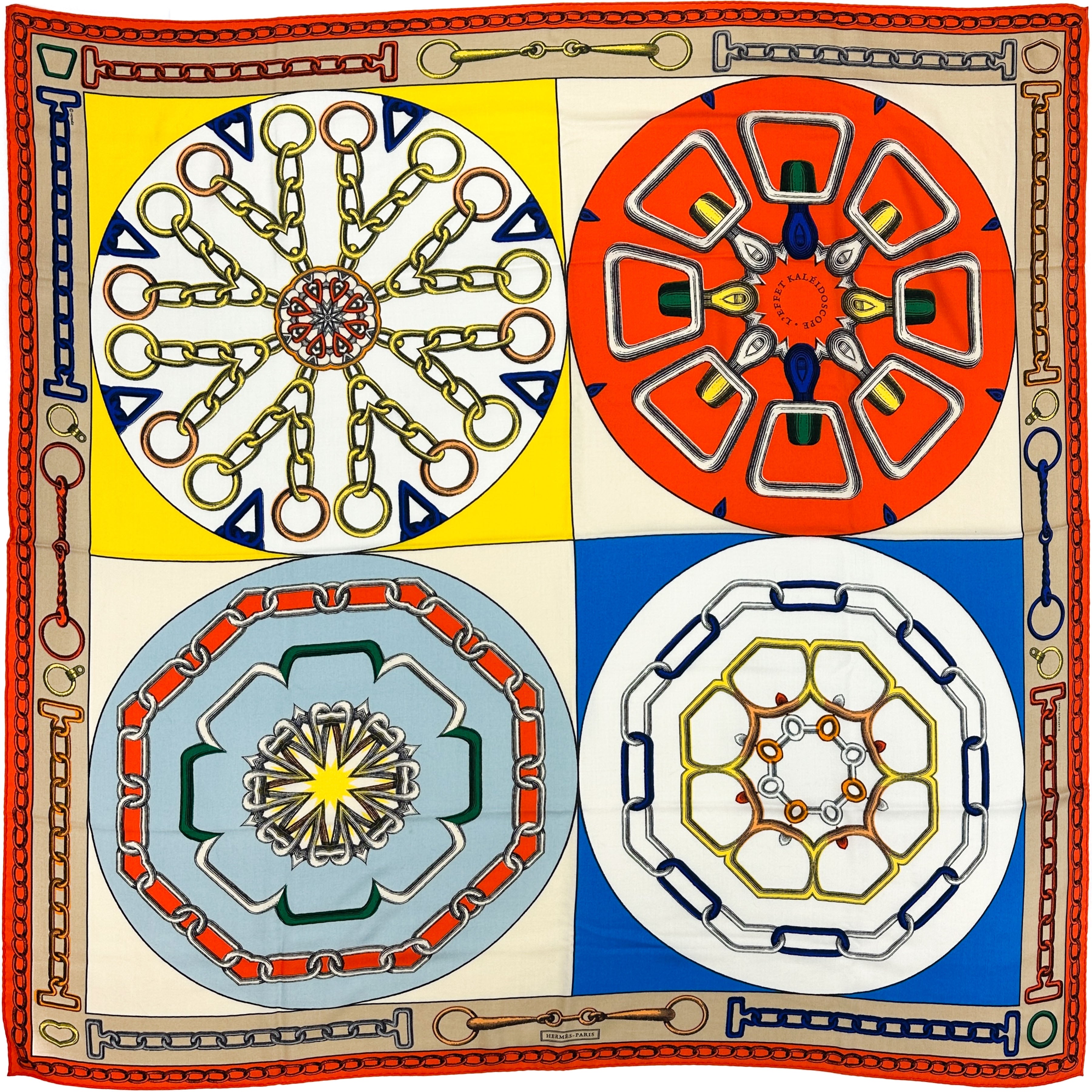 Hermès Effet Kaleidoscope Cashmere Silk 140