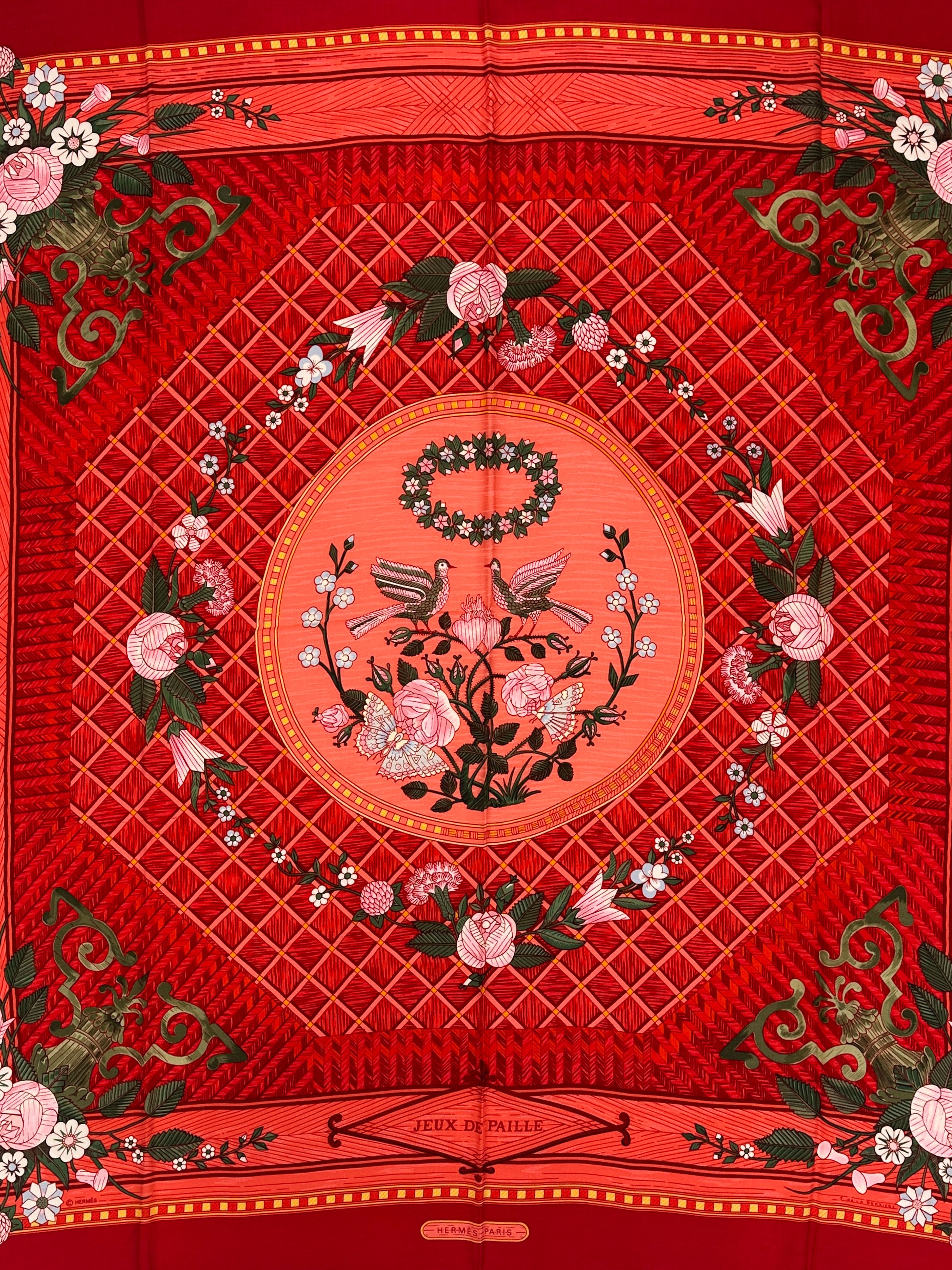 Hermès Jeux de Paille Cashmere Silk 140