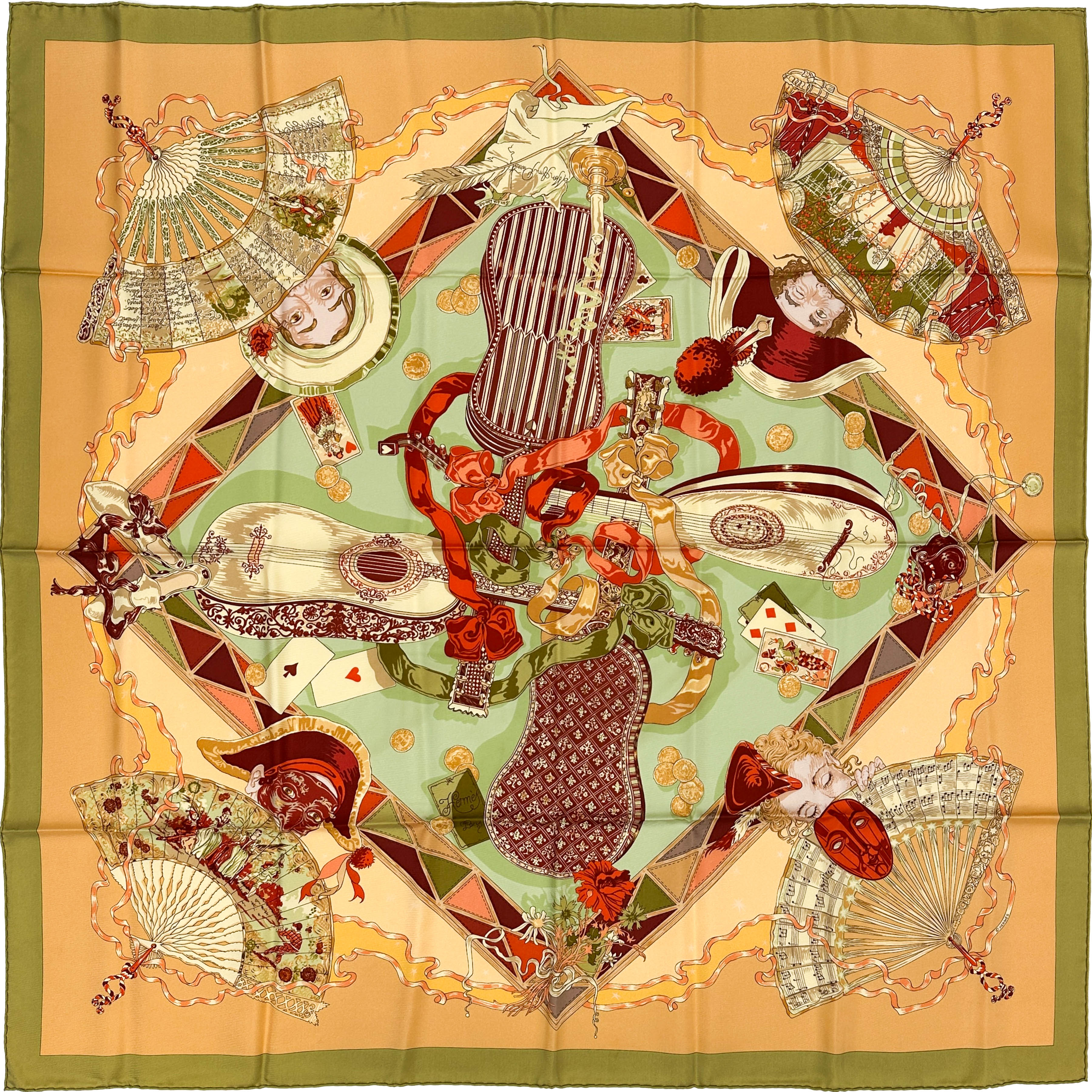 Hermès Au Clair de la Lune 90