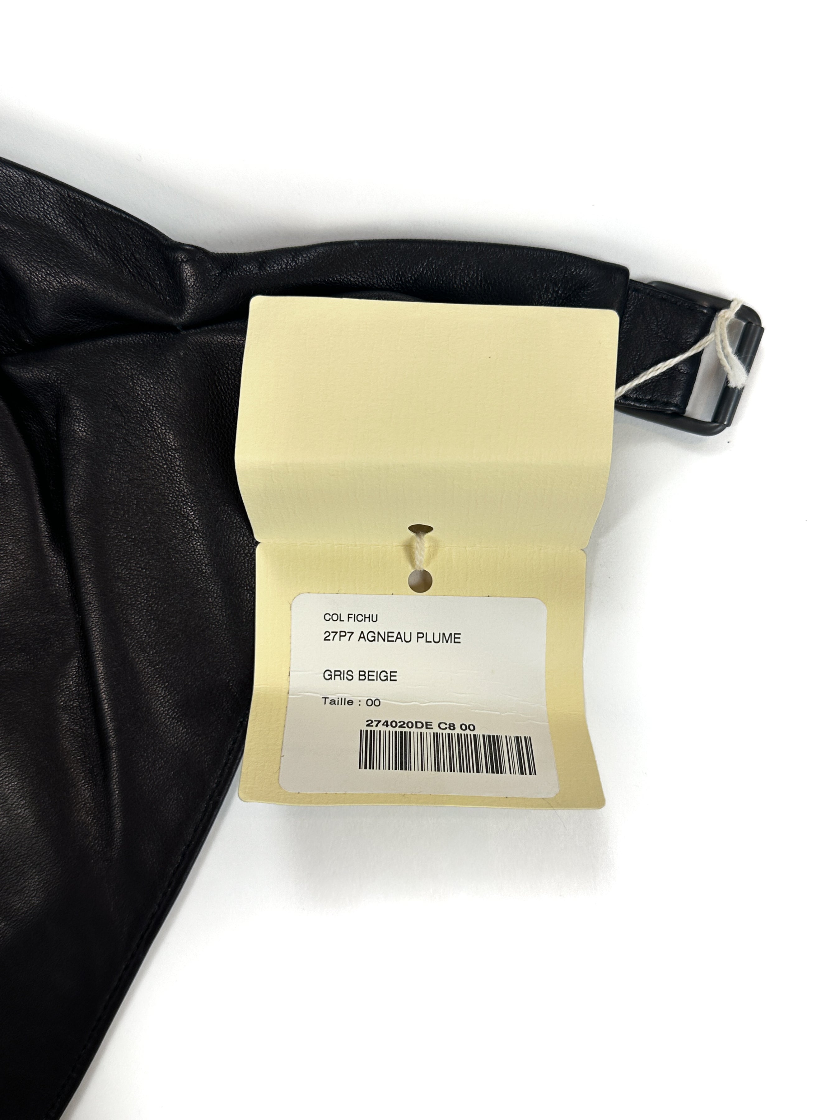 Hermès Col Fichu Leather Triangle
