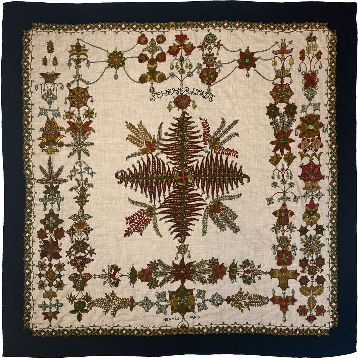 Hermès Schéhérazade Cashmere Silk 140