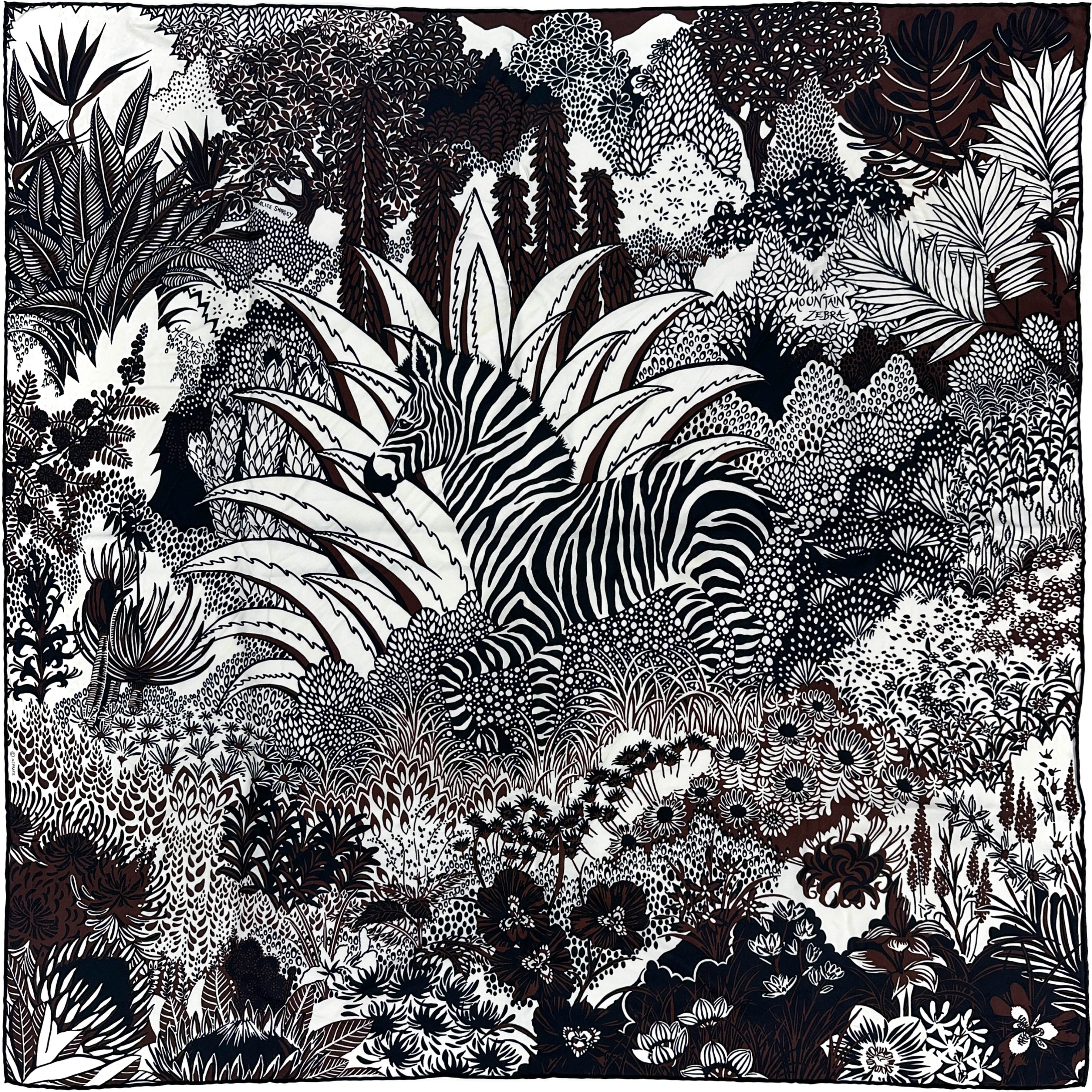 Hermès Mountain Zebra 90