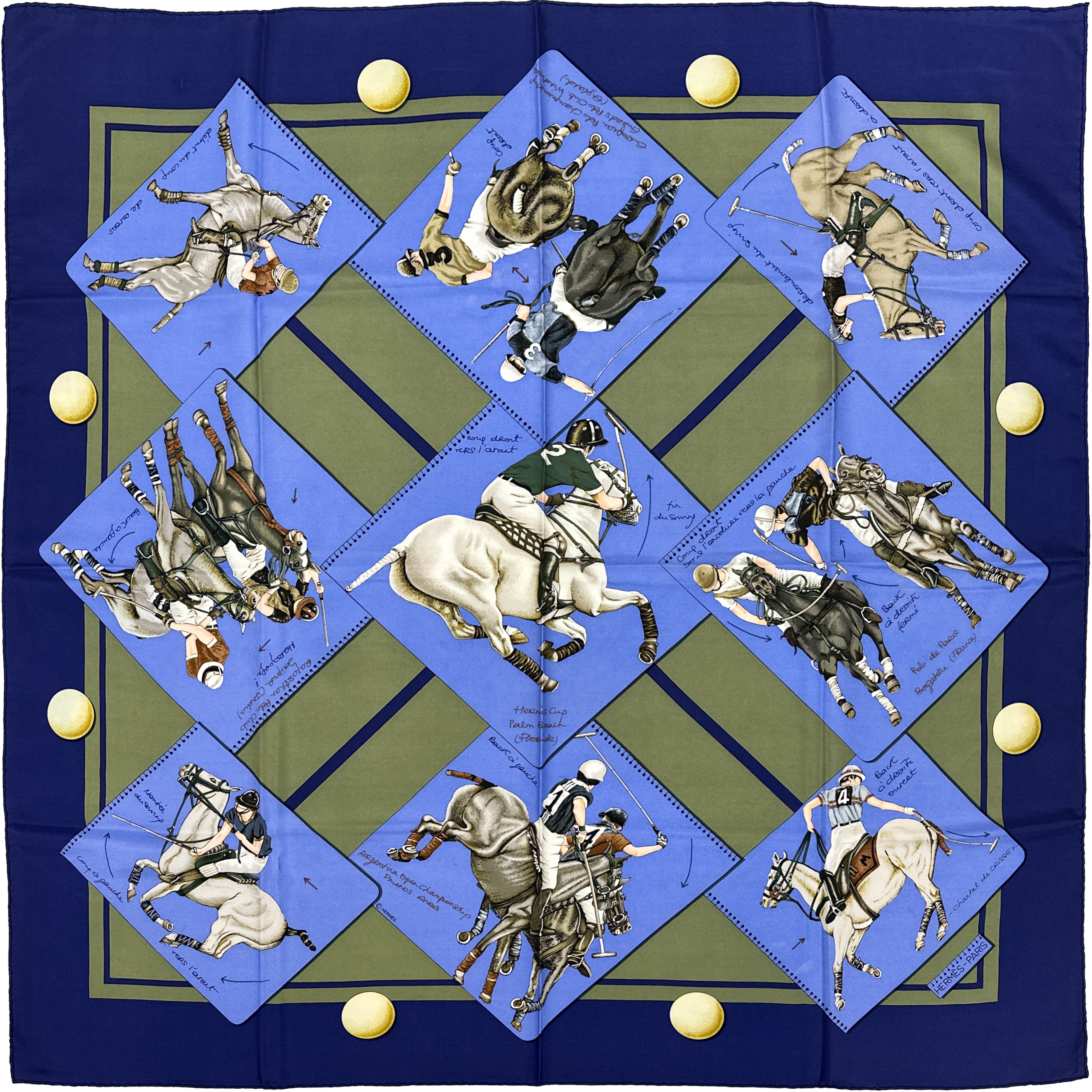 Hermès Le Monde du Polo 90