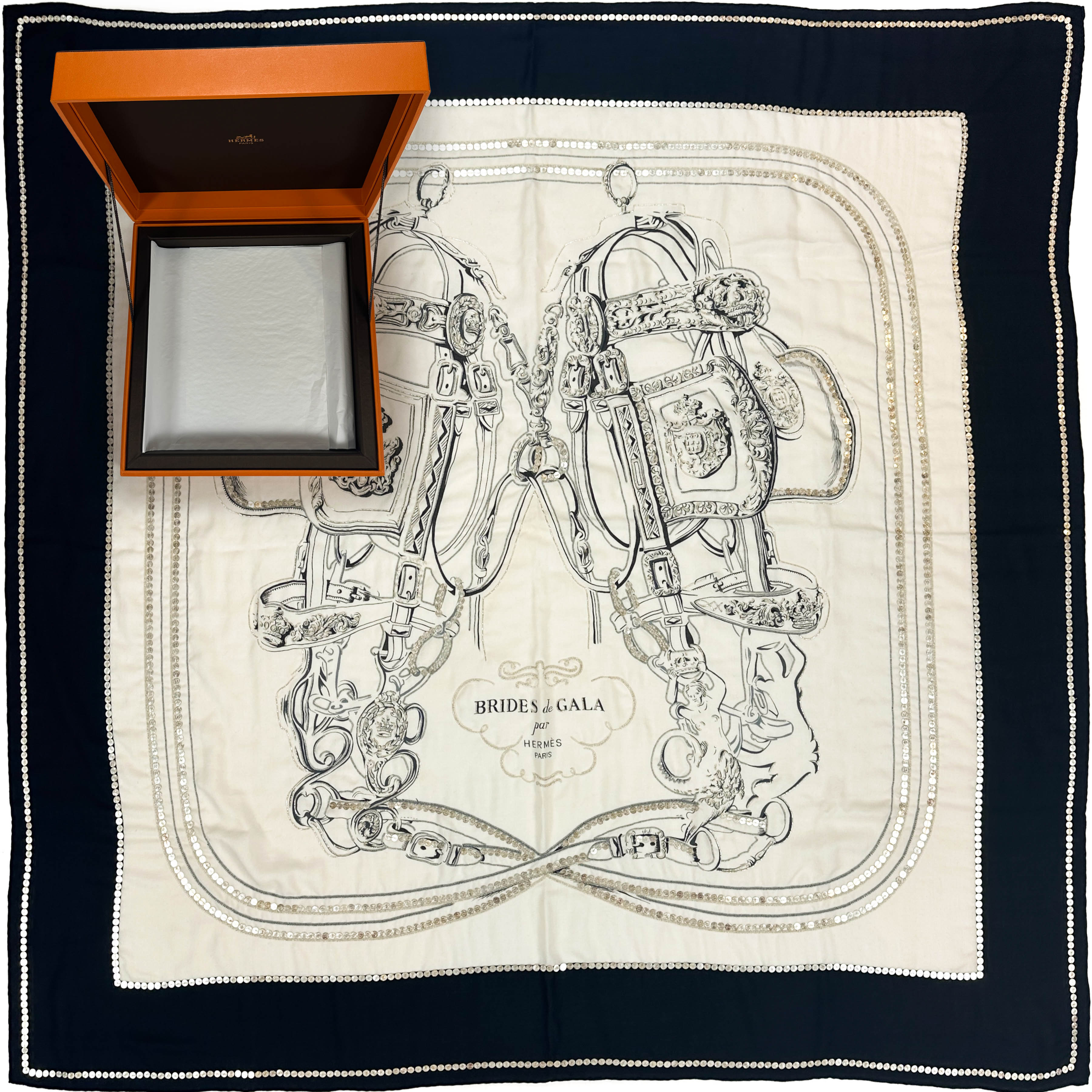 Hermès Exceptional Brides de Gala Brides Précieuses Cashmere Silk 140