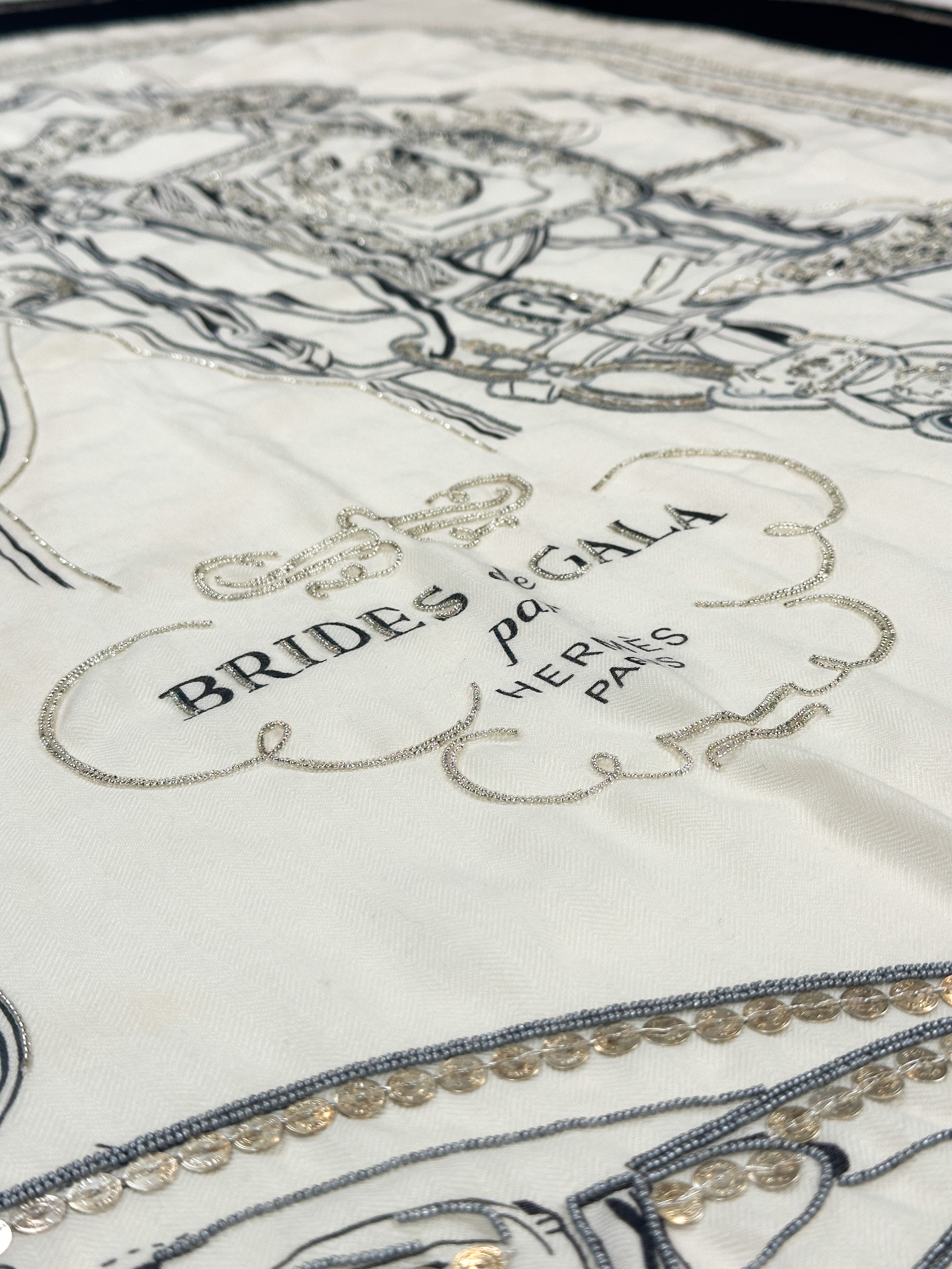 Hermès Exceptional Brides de Gala Brides Précieuses Cashmere Silk 140