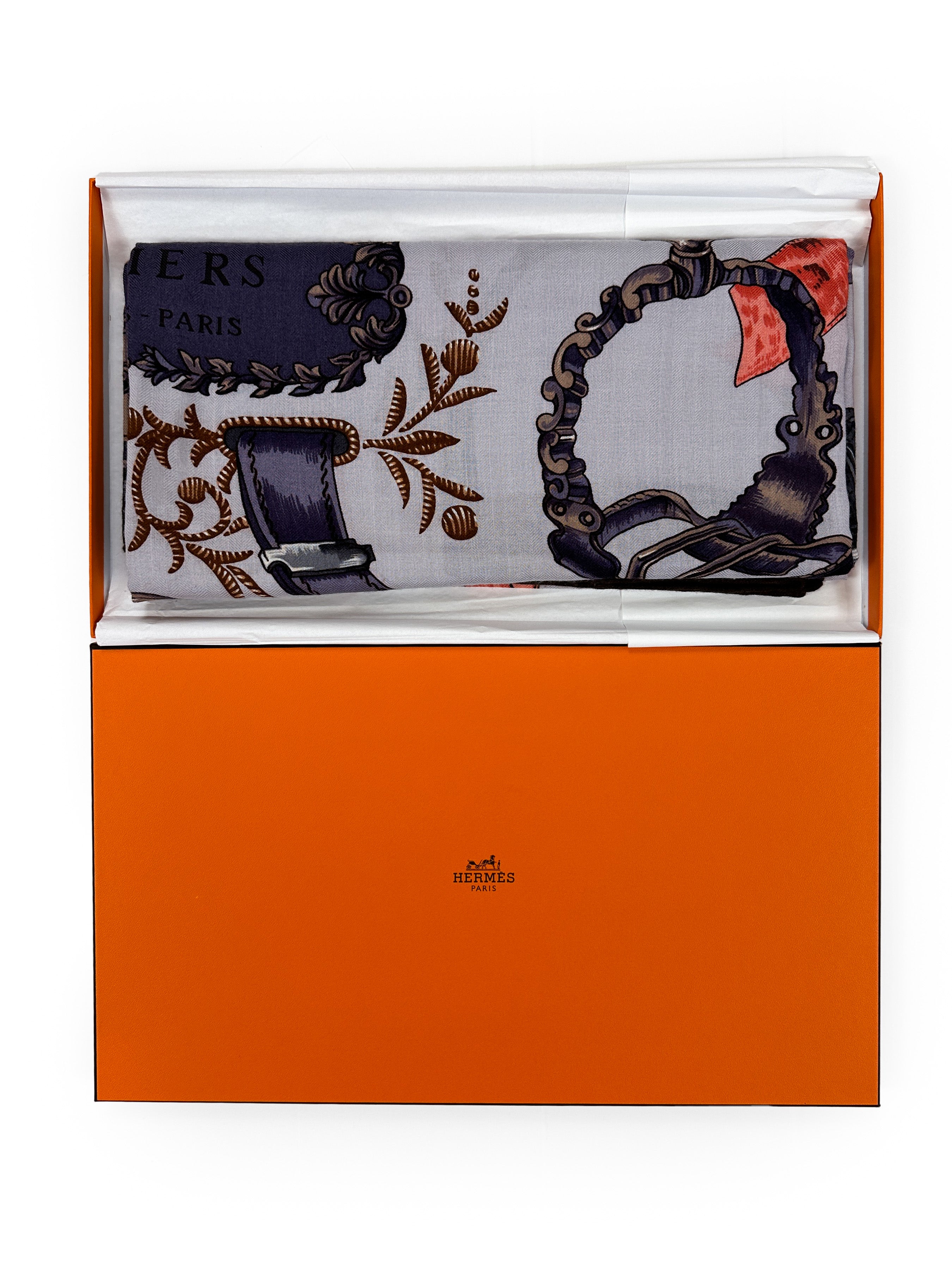 Hermès Etriers Cashmere Silk 140
