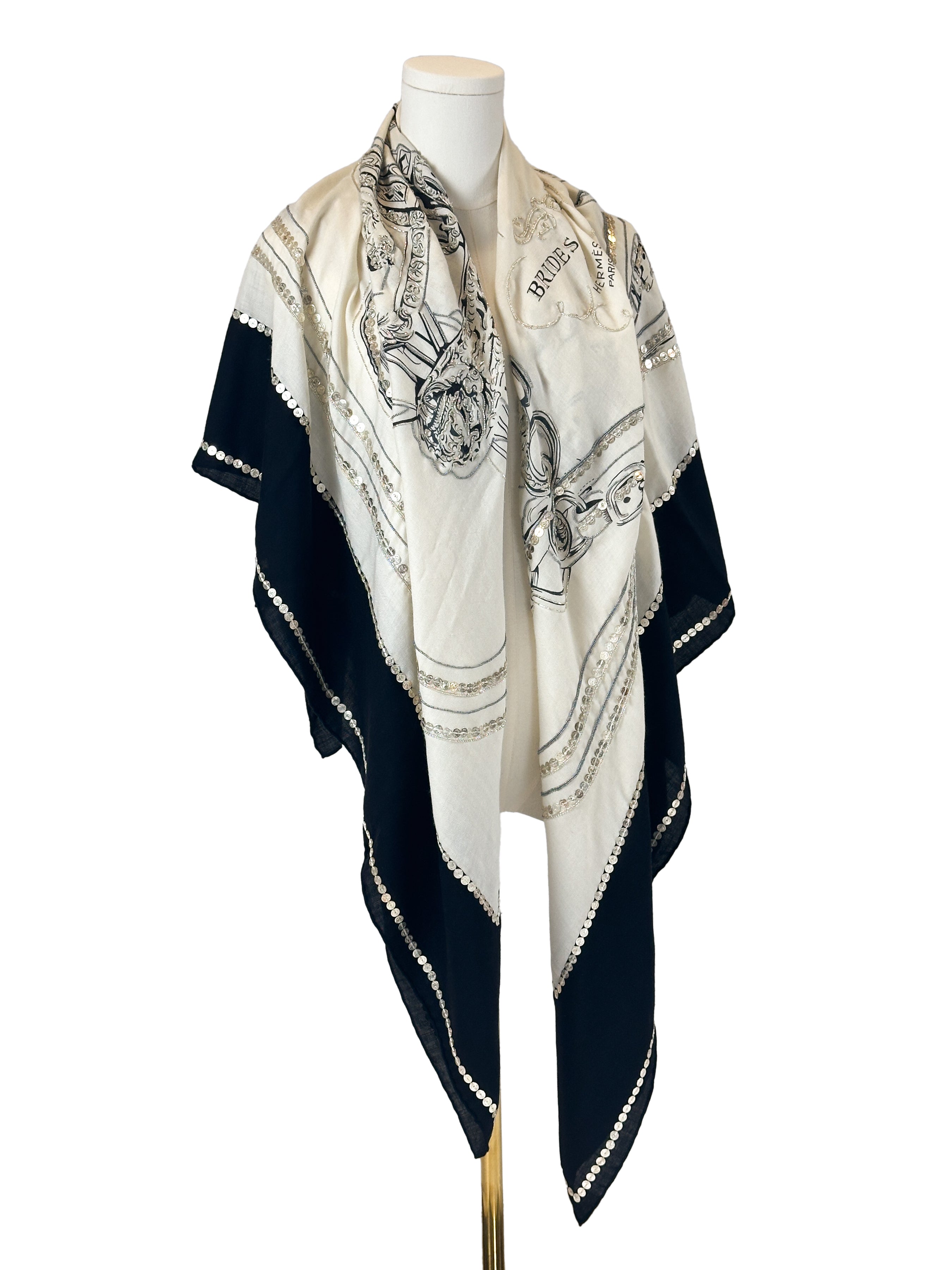 Hermès Exceptional Brides de Gala Brides Précieuses Cashmere Silk 140