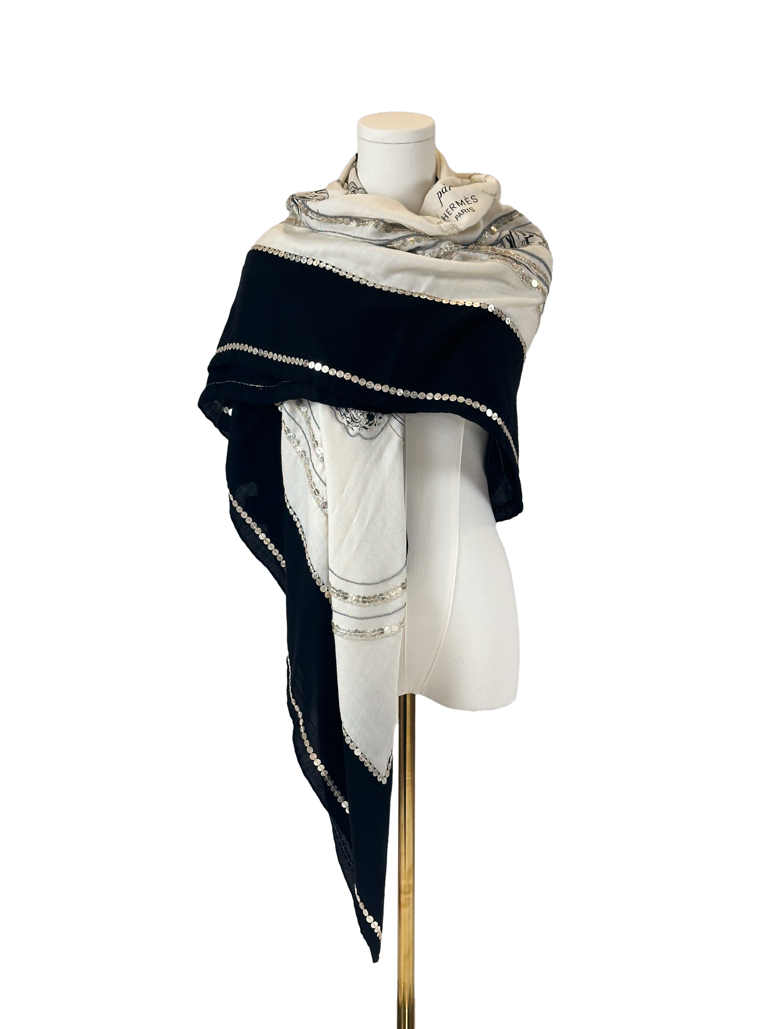 Hermès Exceptional Brides de Gala Brides Précieuses Cashmere Silk 140