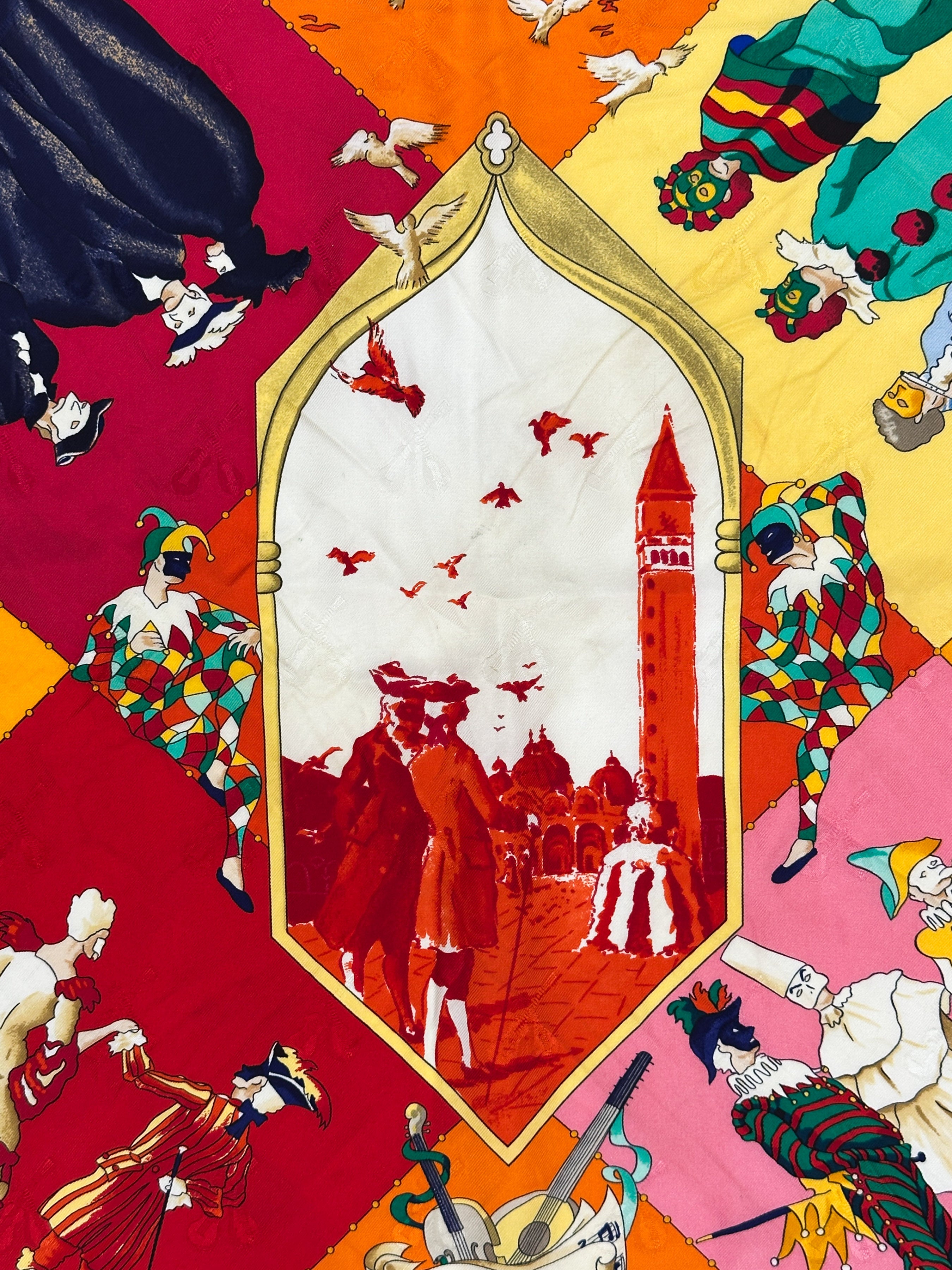 Hermès Le Carnival de Venise First Edition Jacquard 90