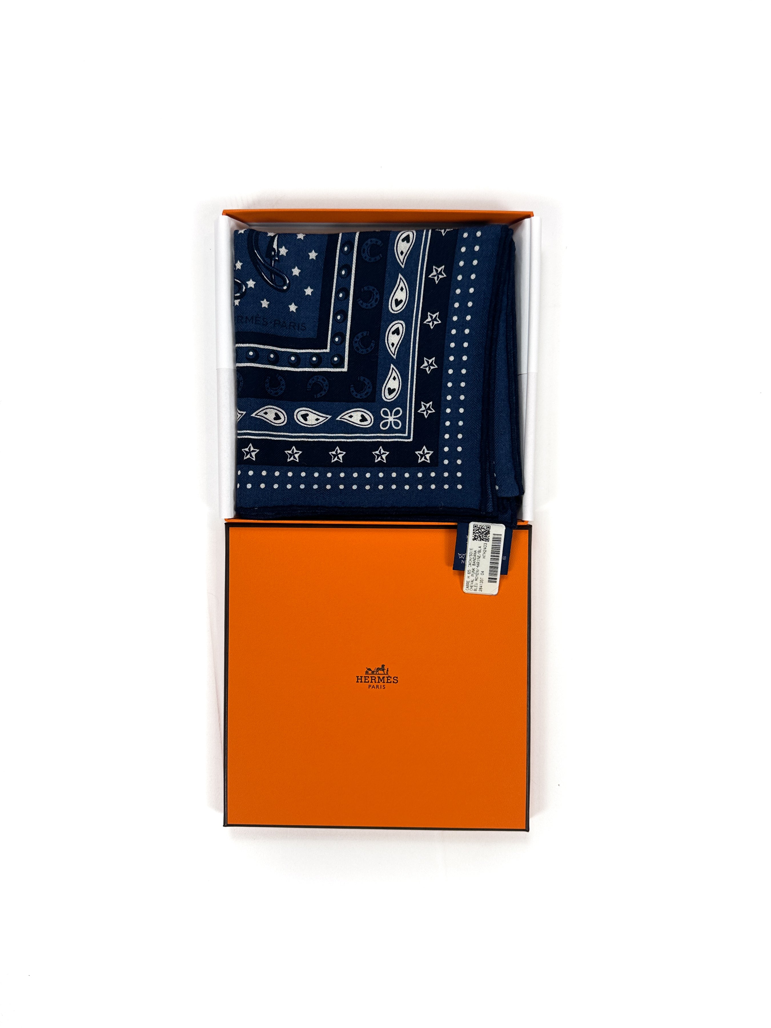 Hermès Cheval Punk Bandana Cashmere Silk 65