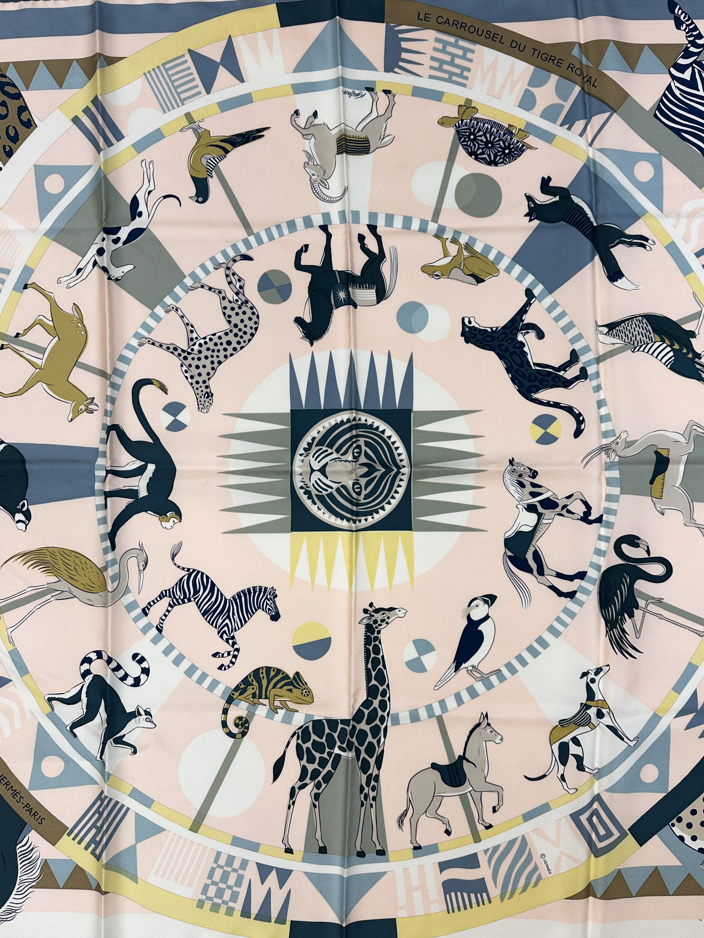 Hermès Le Carrousel du Tigre Royal 90