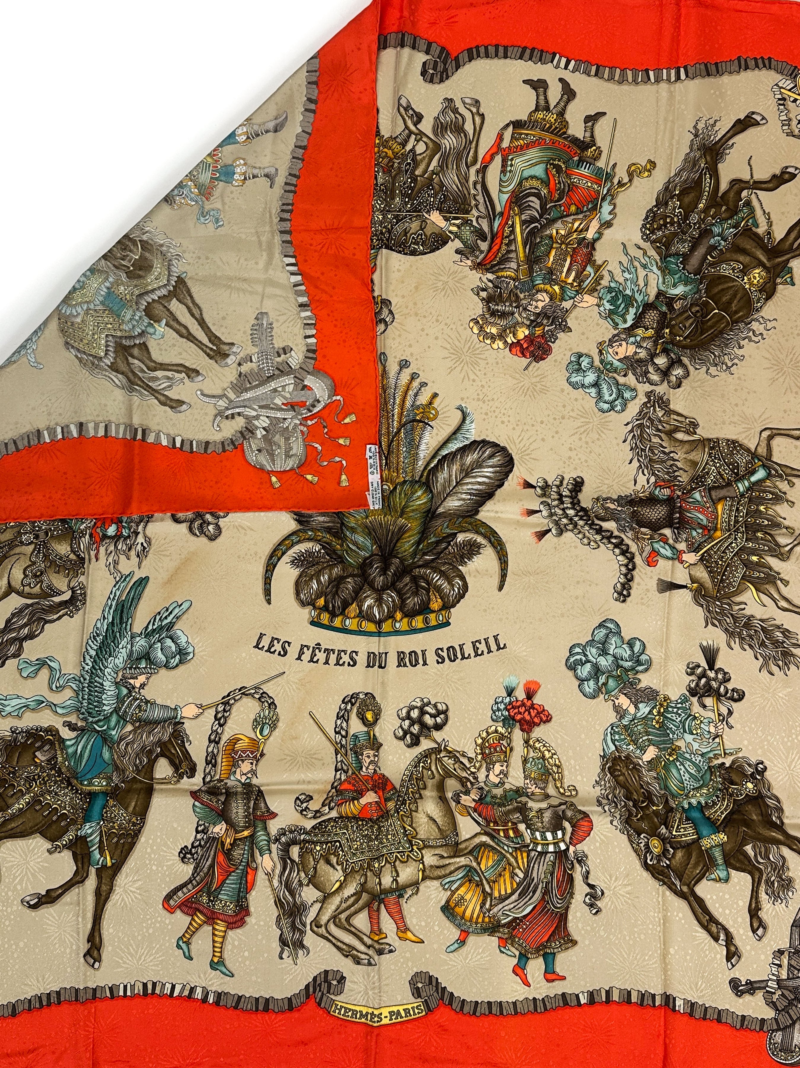 Hermès Les Fêtes du Roi Soleil Jacquard 90