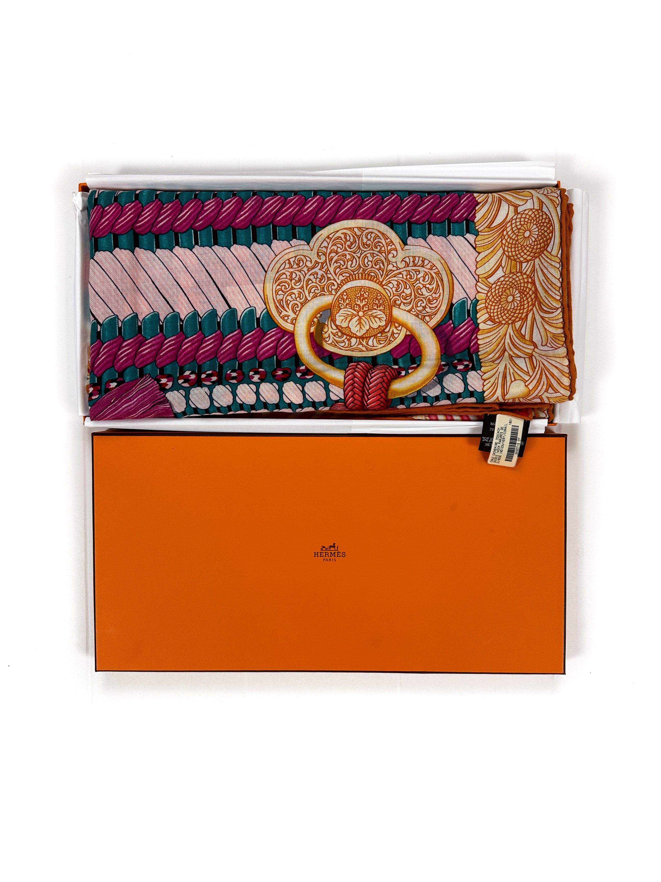 Hermès Parures de Samourais Cashmere Silk 140