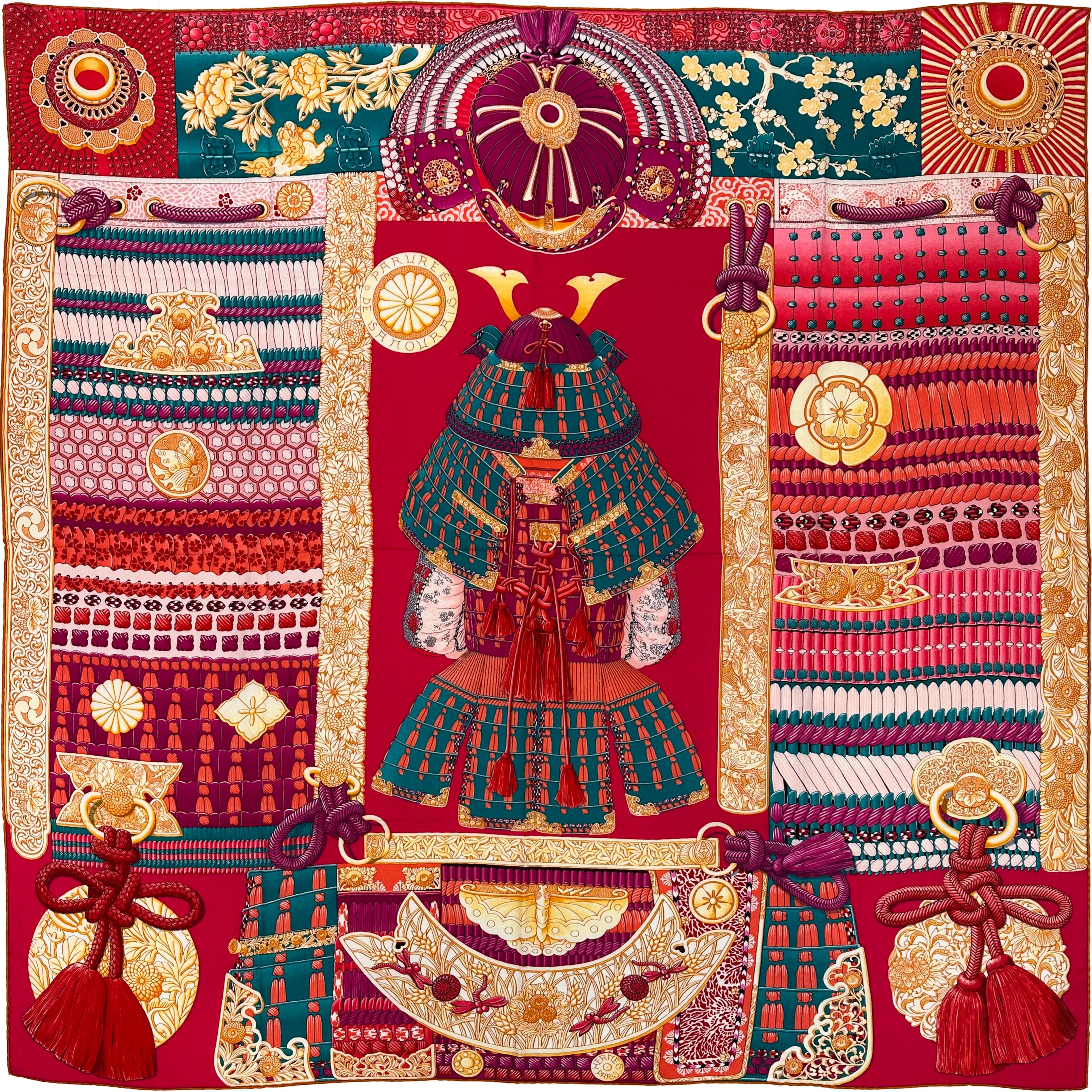 Hermès Parures de Samourais Cashmere Silk 140