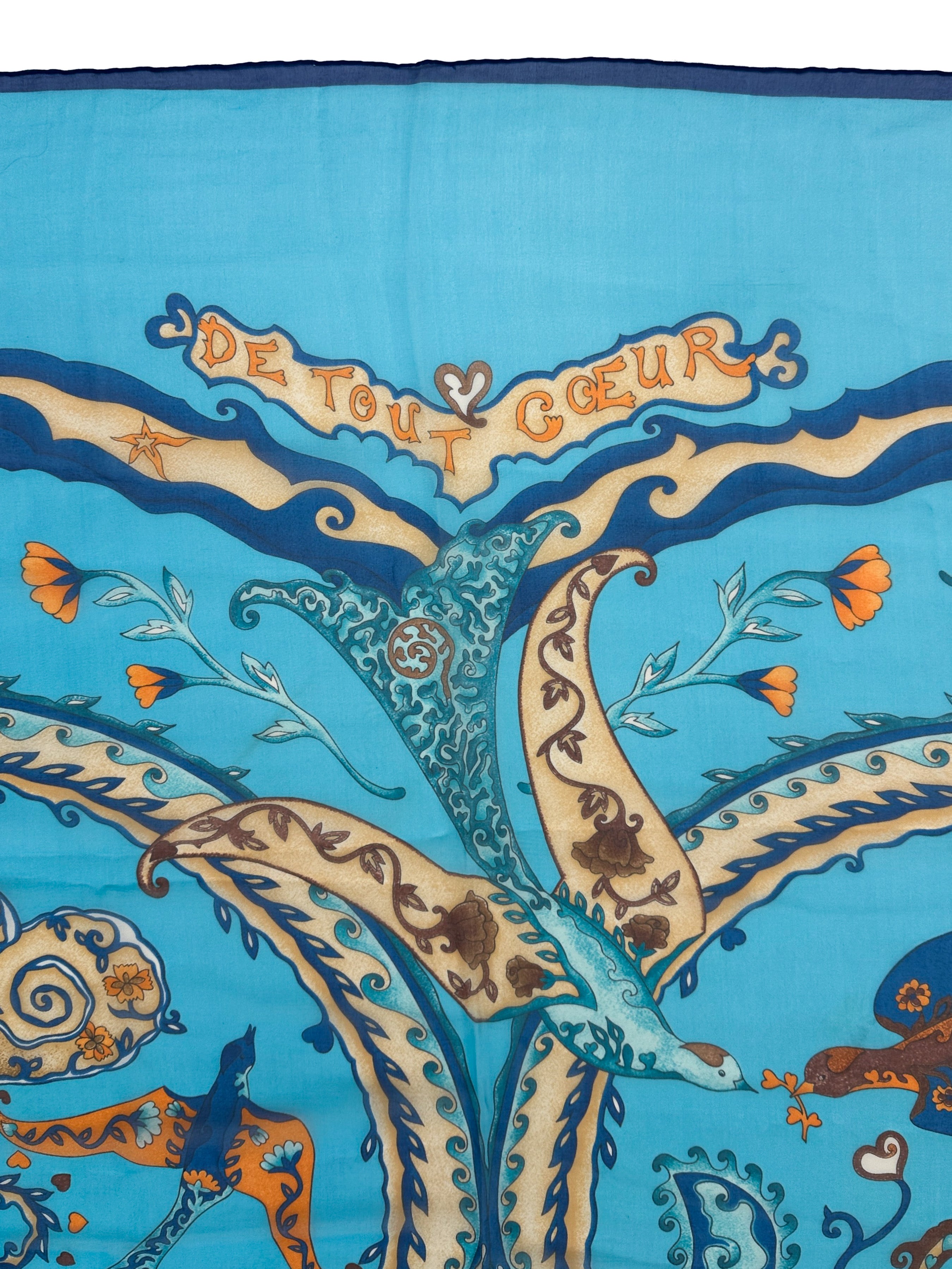 Hermès De Tout Cœur Mousseline 140