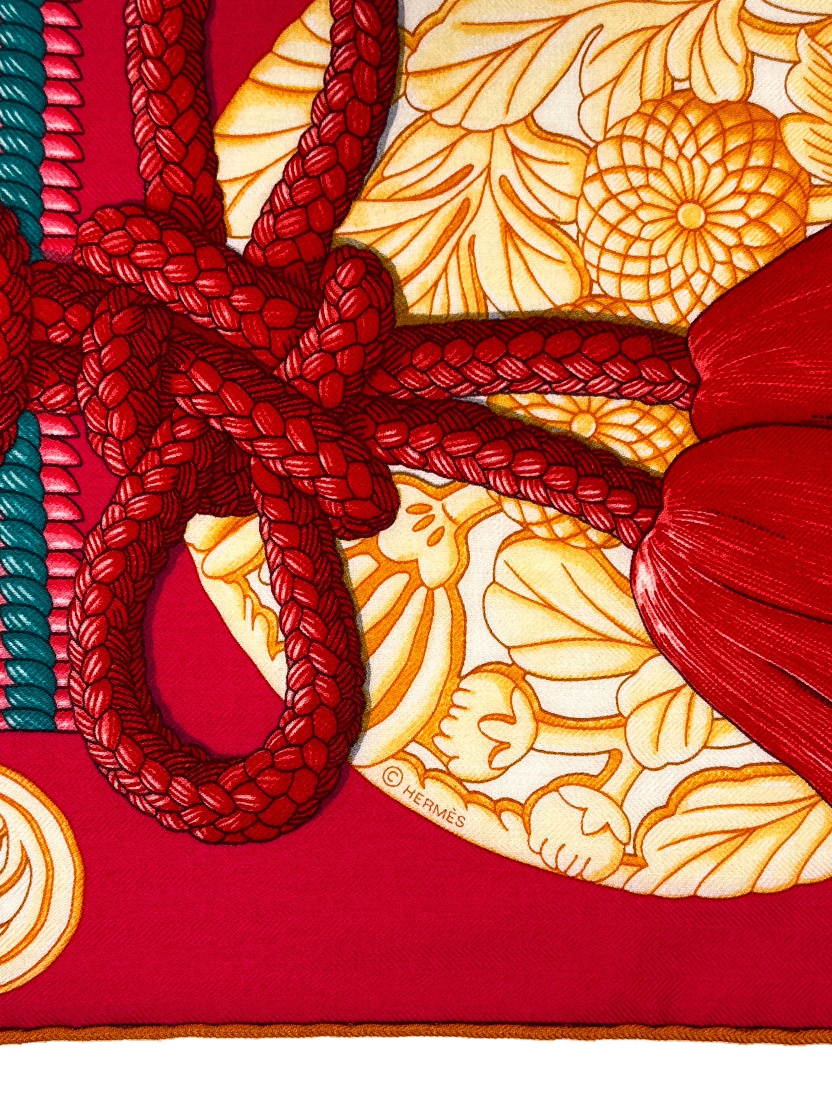 Hermès Parures de Samourais Cashmere Silk 140