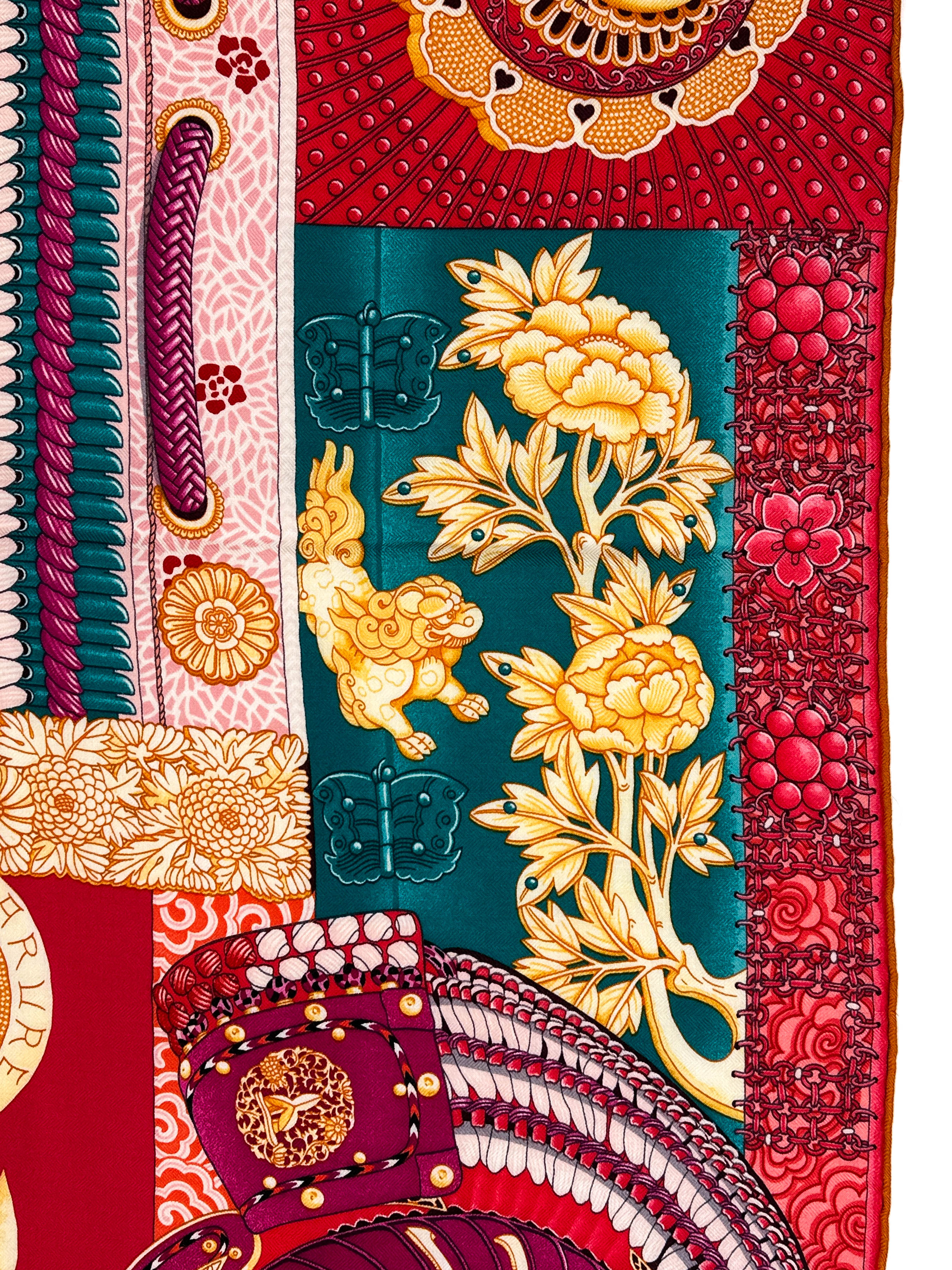 Hermès Parures de Samourais Cashmere Silk 140