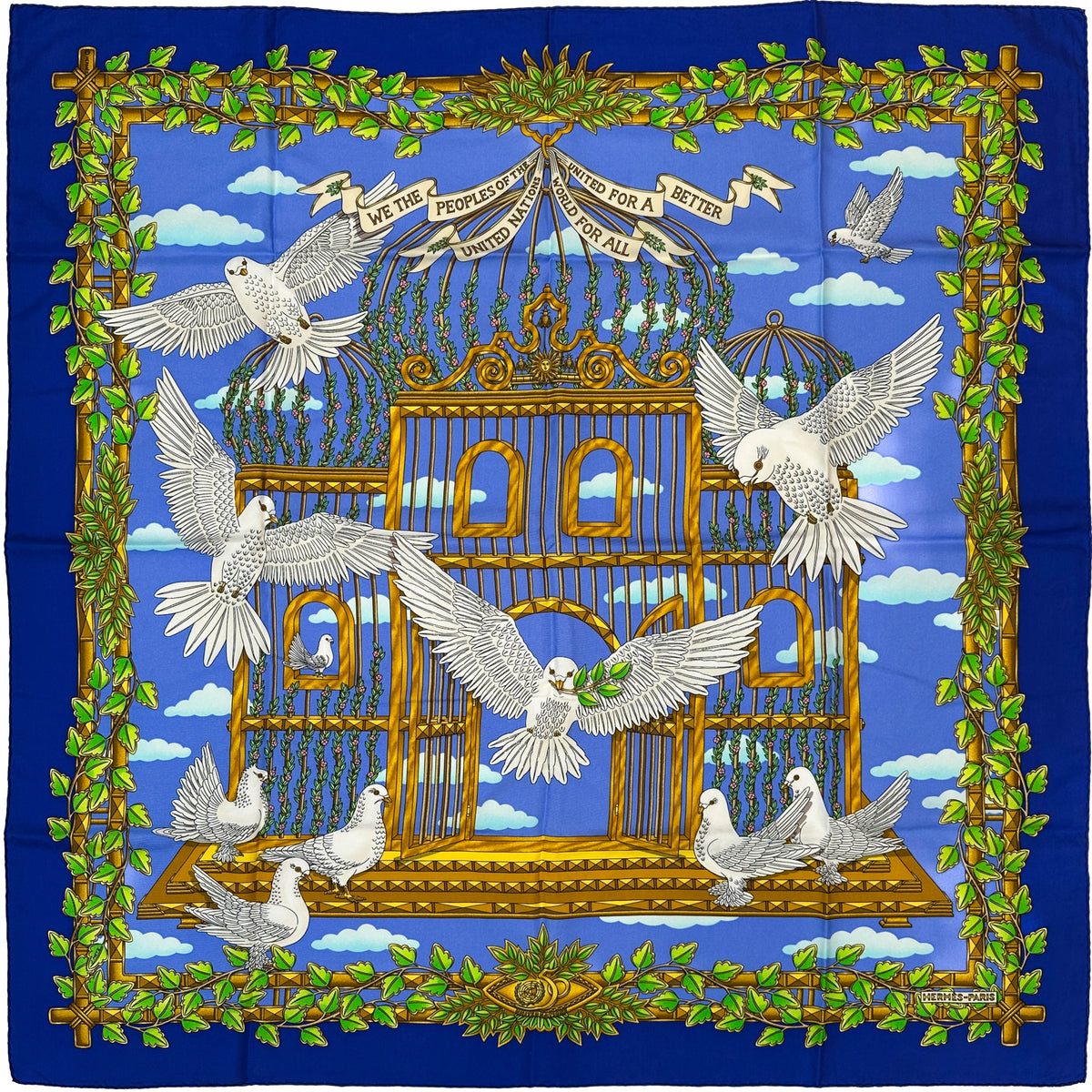 Hermès Special Edition Envol 50 Years of United Nations 90