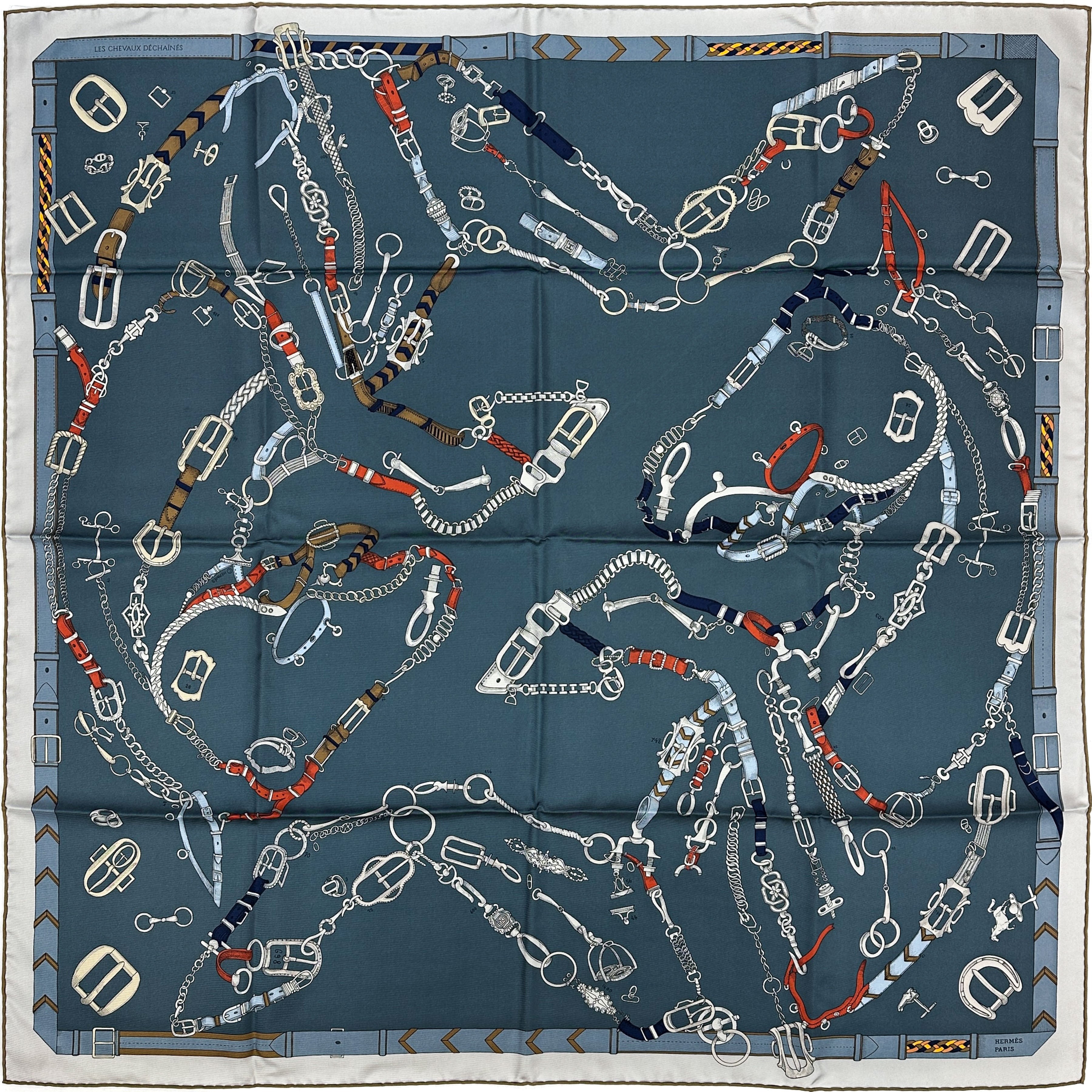 Hermès Les Chevaux Dechaines 90