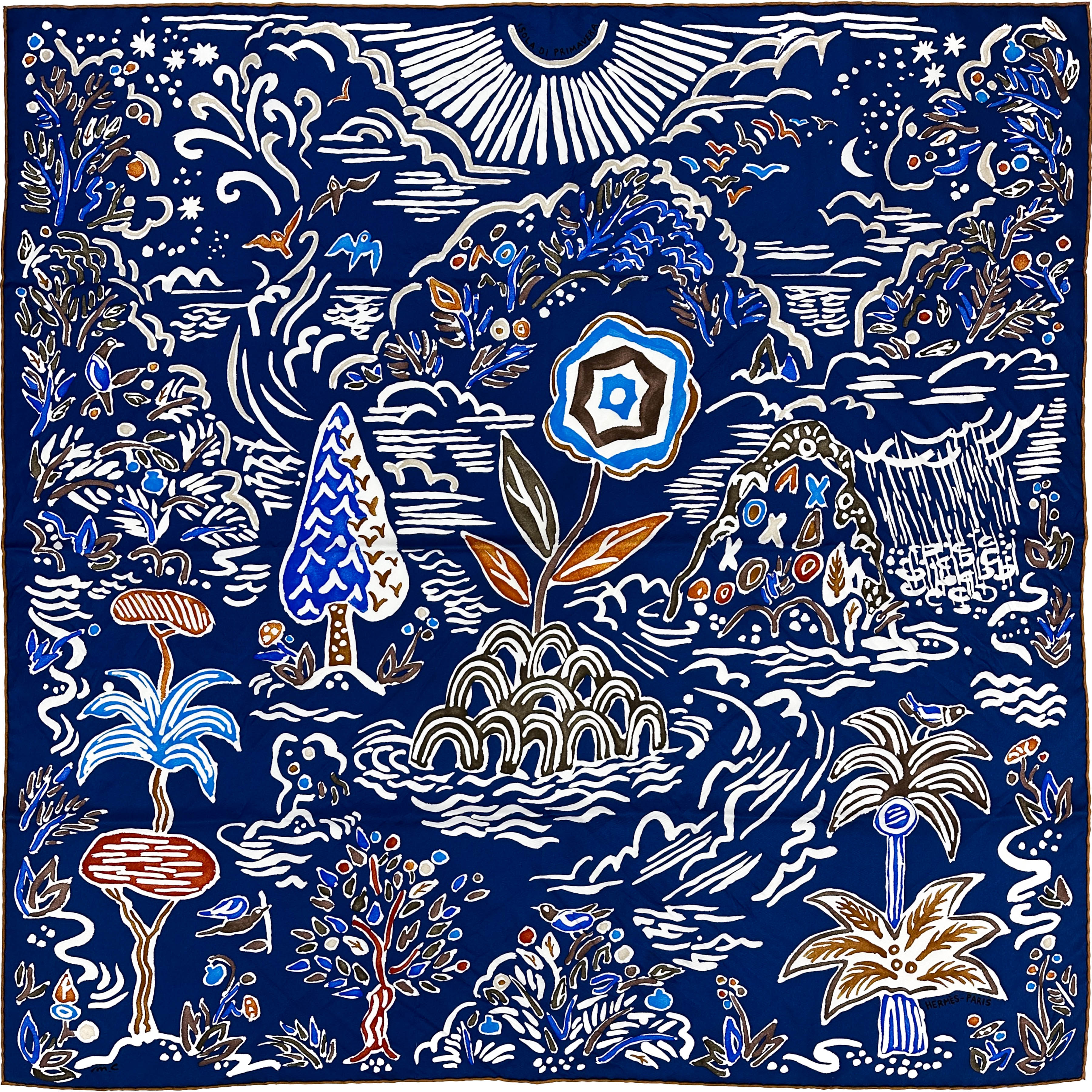 Hermès Isola di Primavera 90