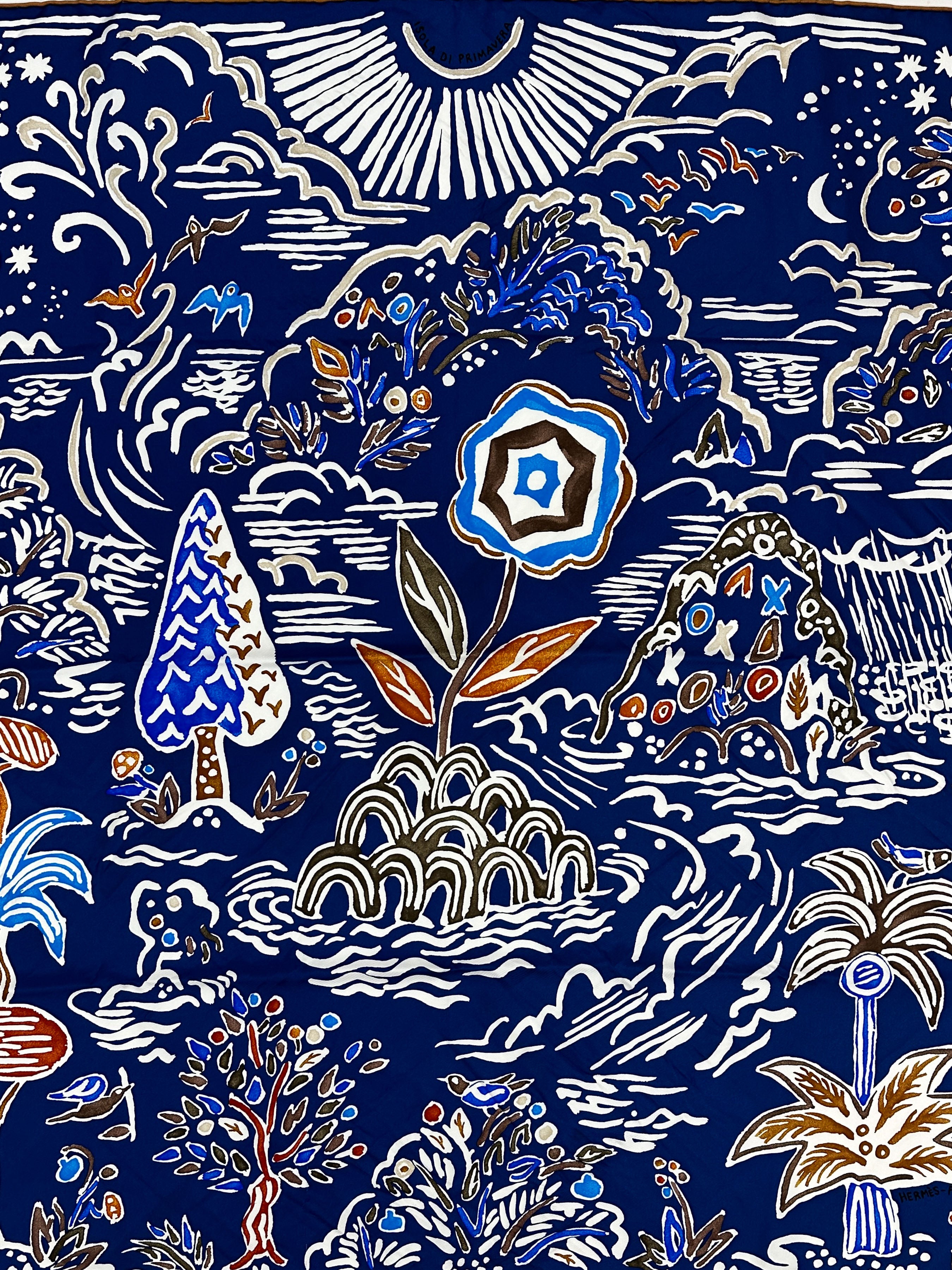 Hermès Isola di Primavera 90