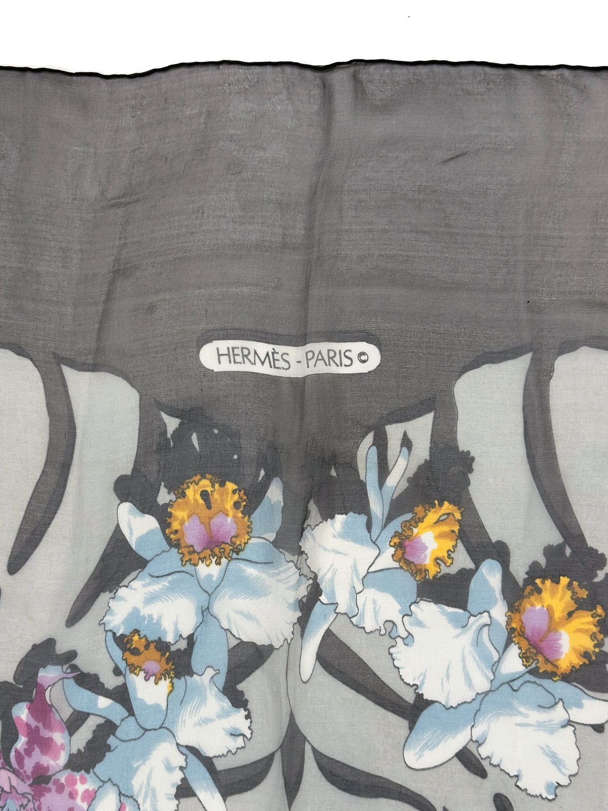 Hermès Les Orchidées III Mousseline 110