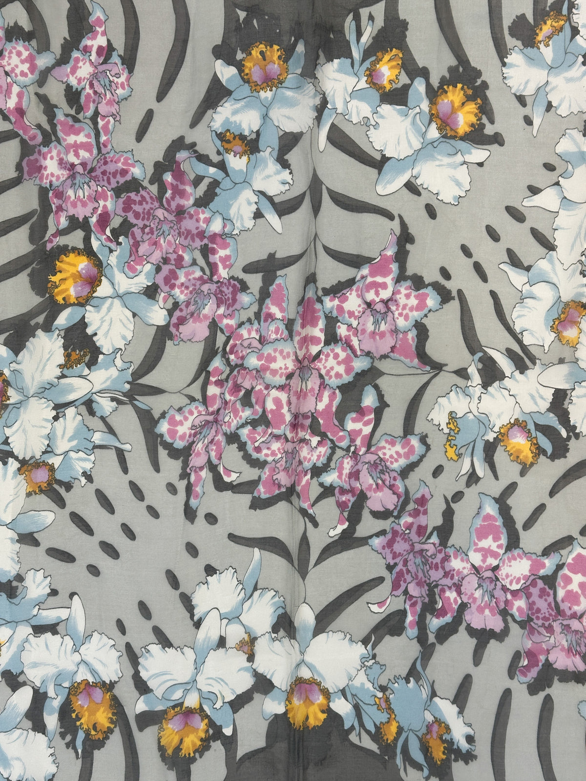 Hermès Les Orchidées III Mousseline 110