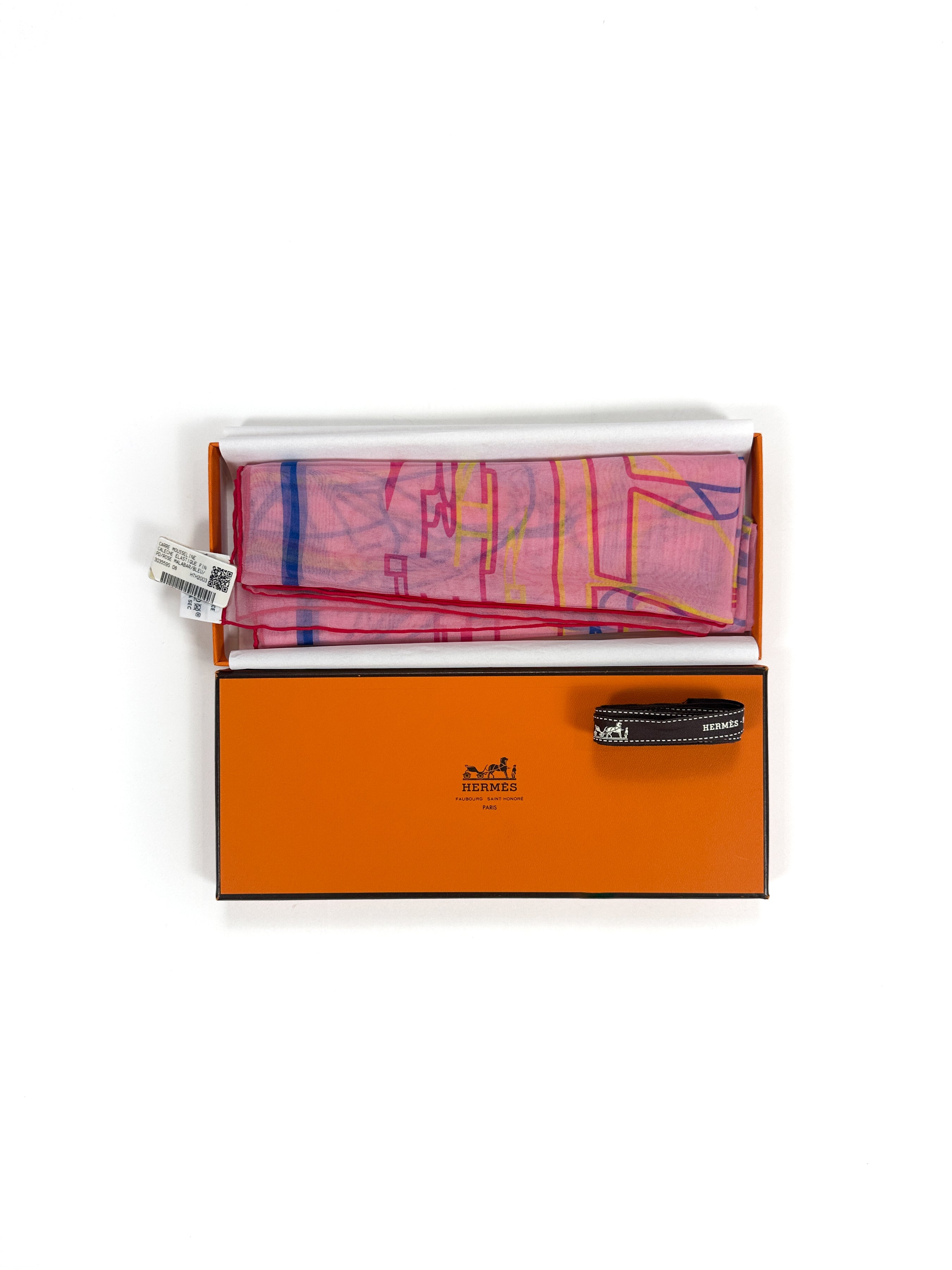 Hermès Calèche élastique Finesse Mousseline 90