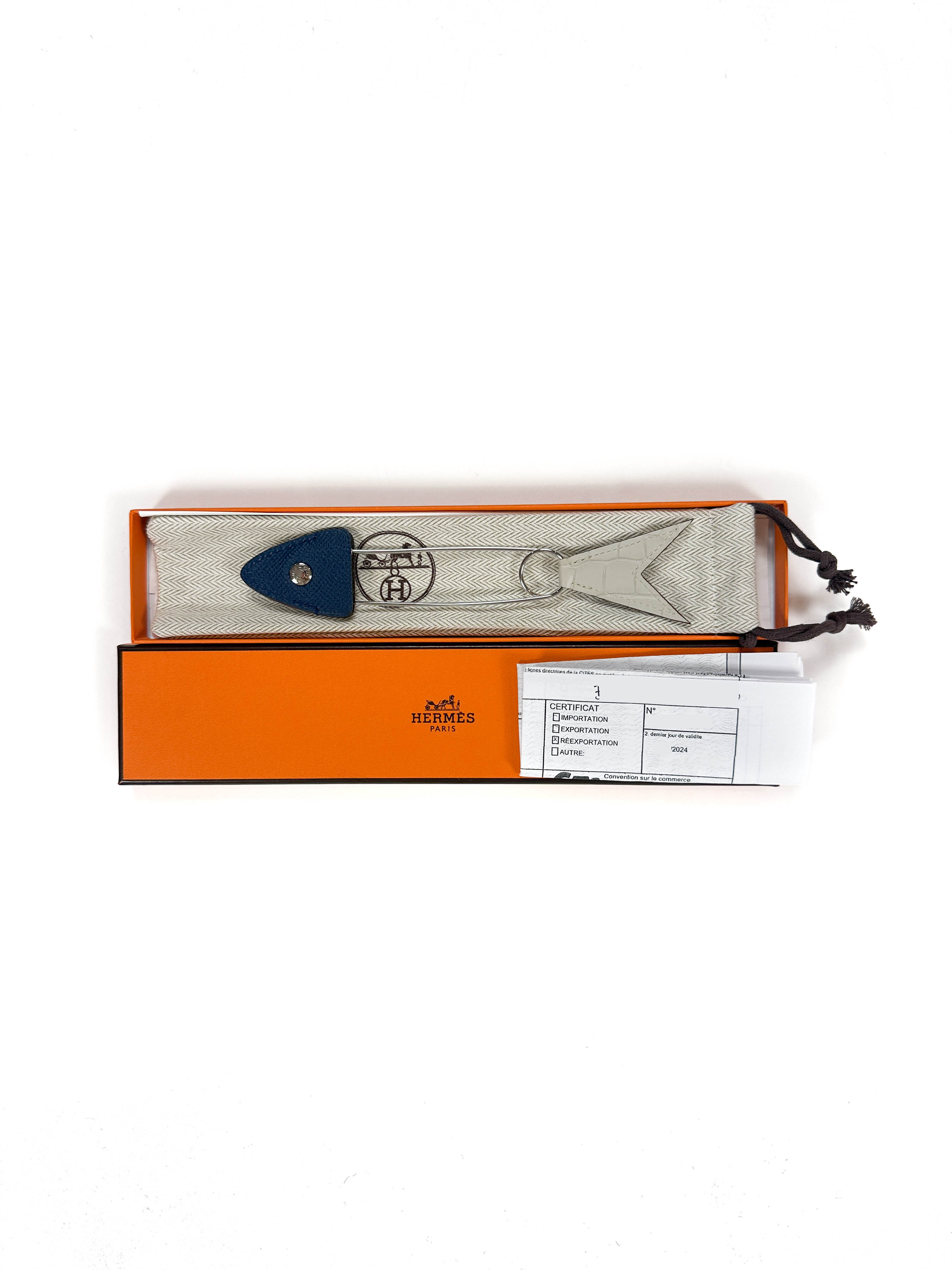 Hermès Sardine Petit H Exotic Brooch