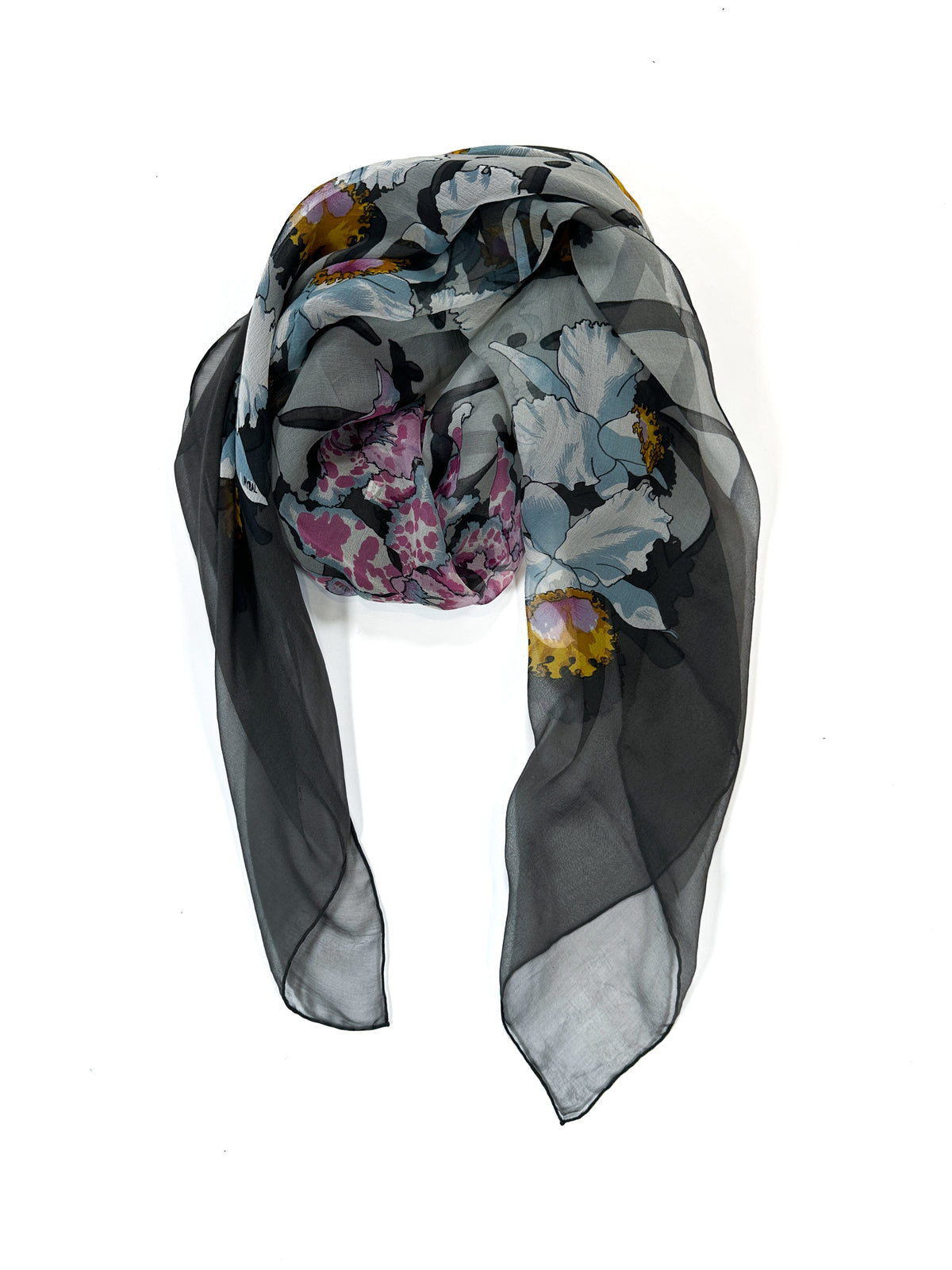 Hermès Les Orchidées III Mousseline 110