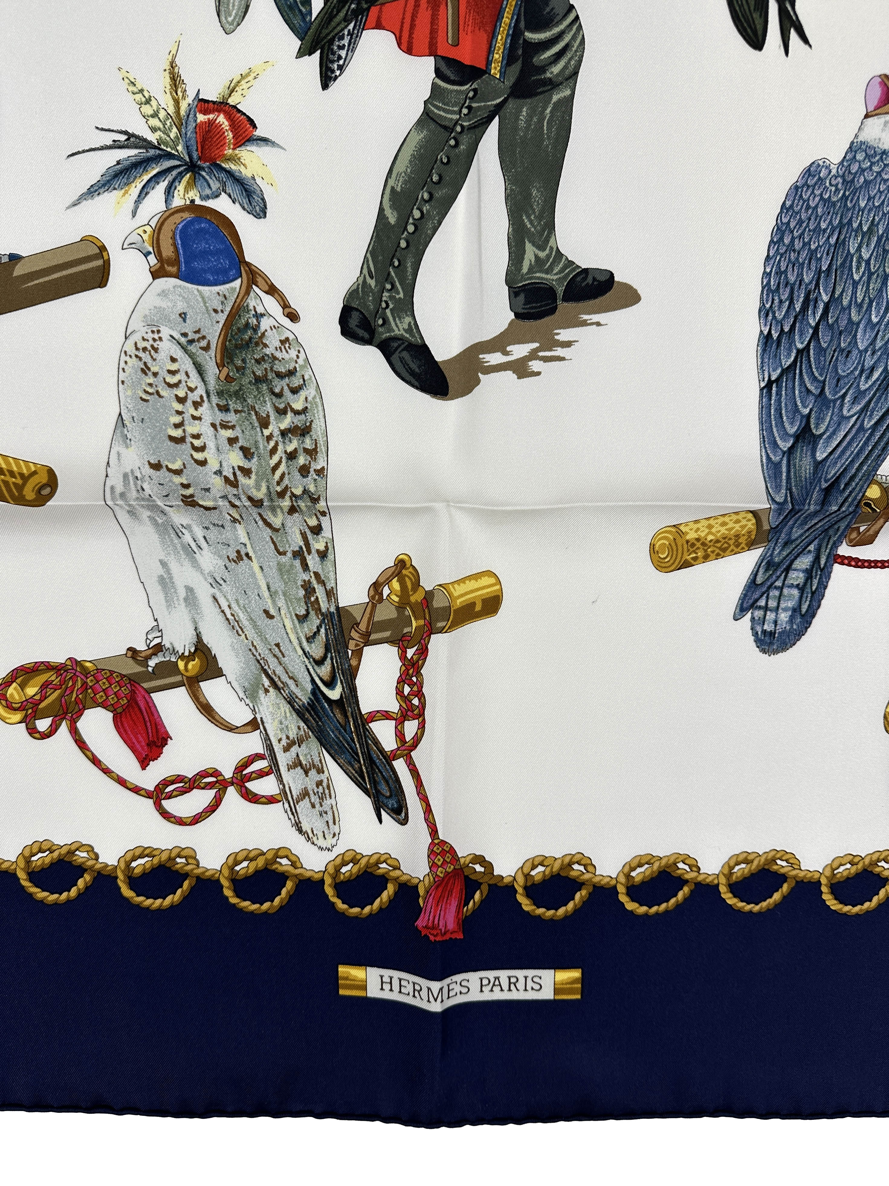 Hermès Les Oiseaux du Roy 90
