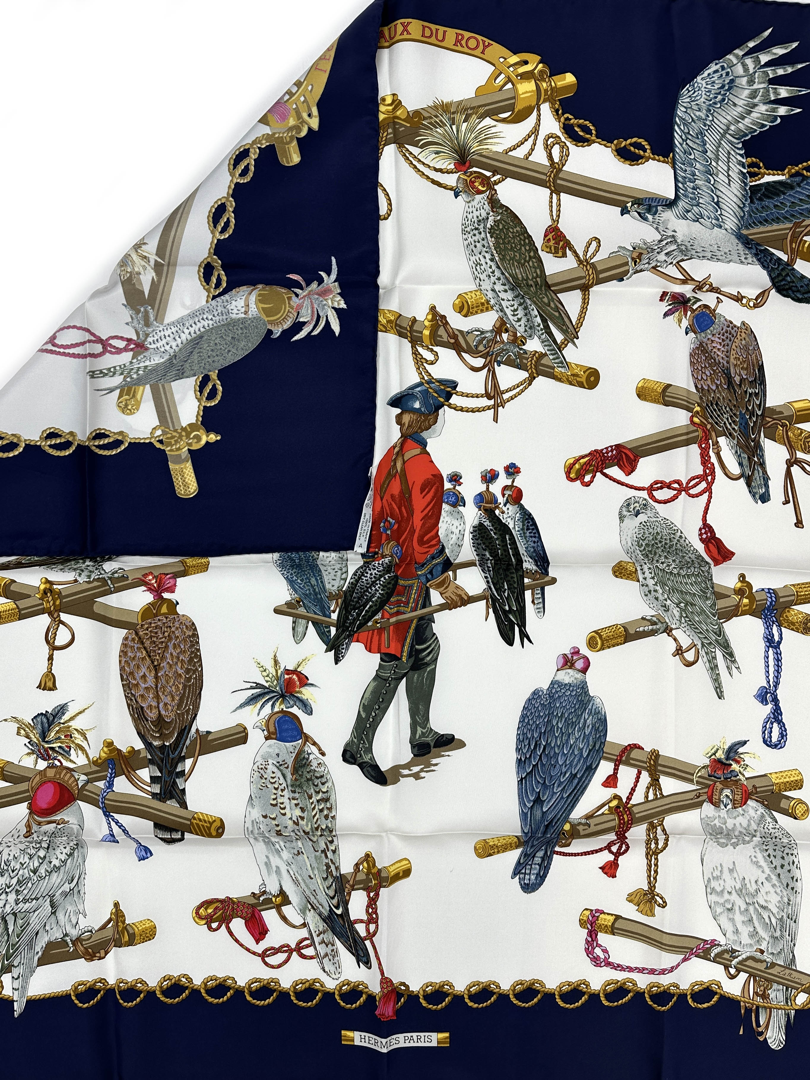 Hermès Les Oiseaux du Roy 90