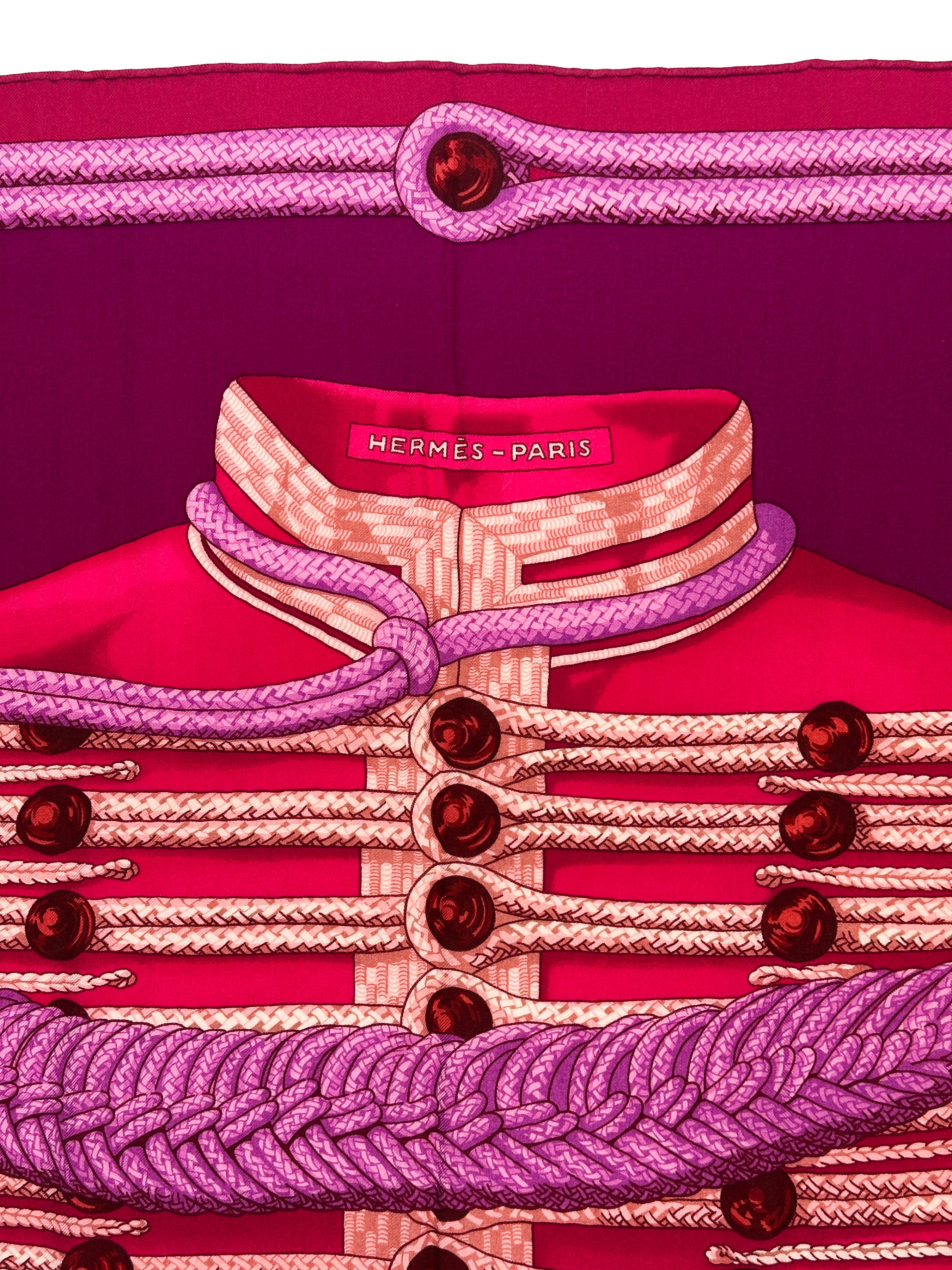 Hermès Brandebourgs Cashmere Silk 140