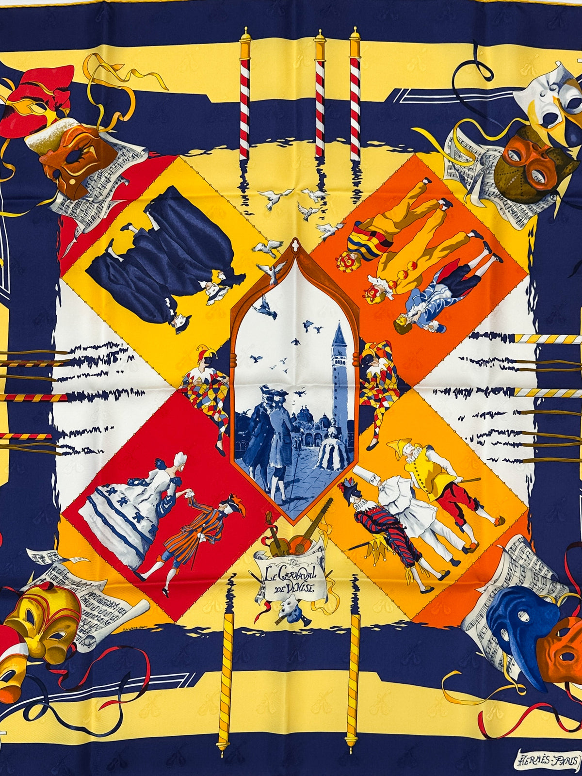 Hermès Fêtes Venitiennes Jacquard 90