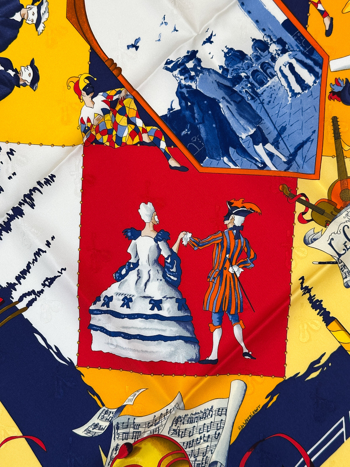 Hermès Fêtes Venitiennes Jacquard 90